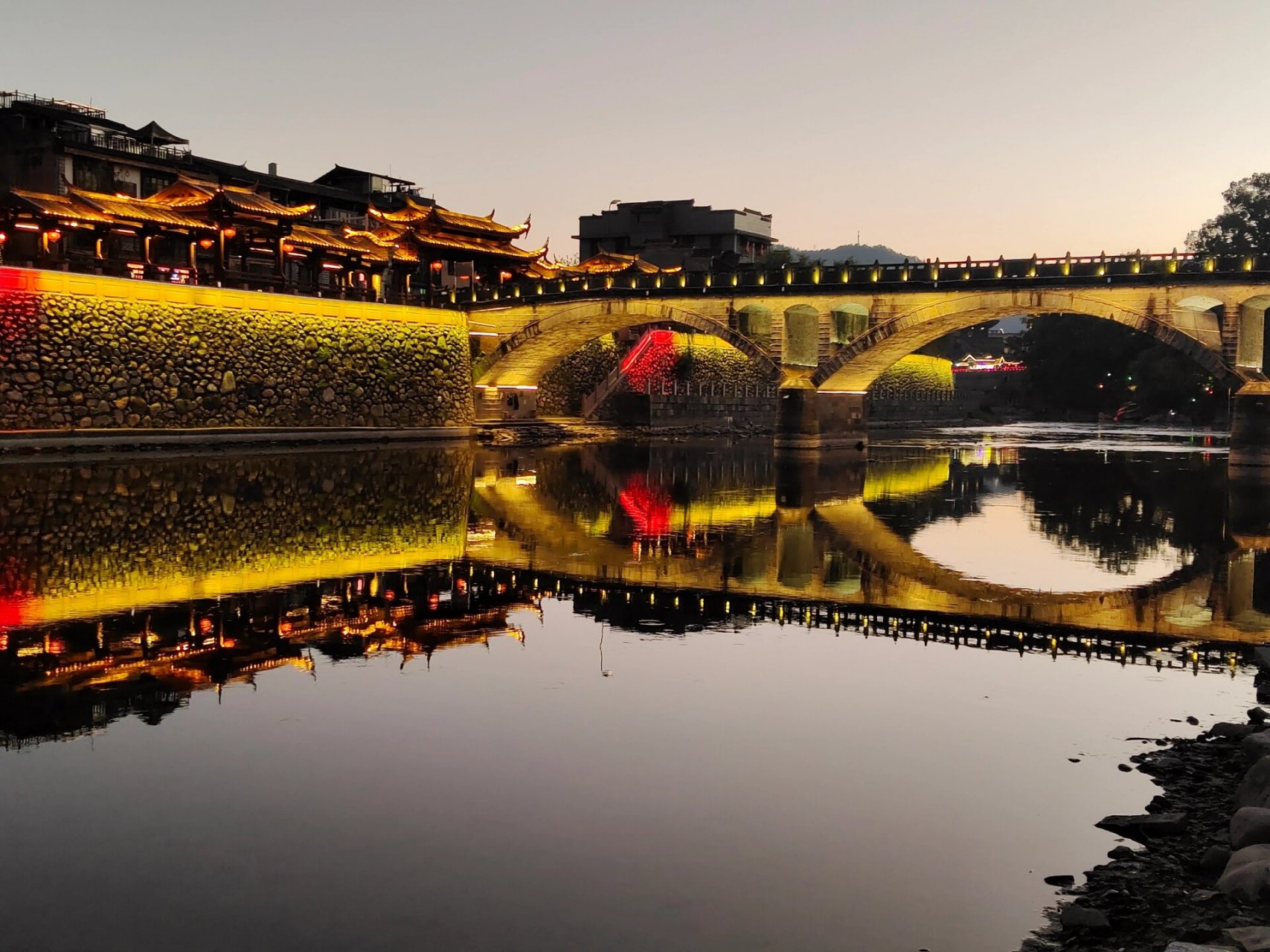 长汀景点第三站:太平桥 太平桥在南宋绍兴年间(公元1131-1162年)已是