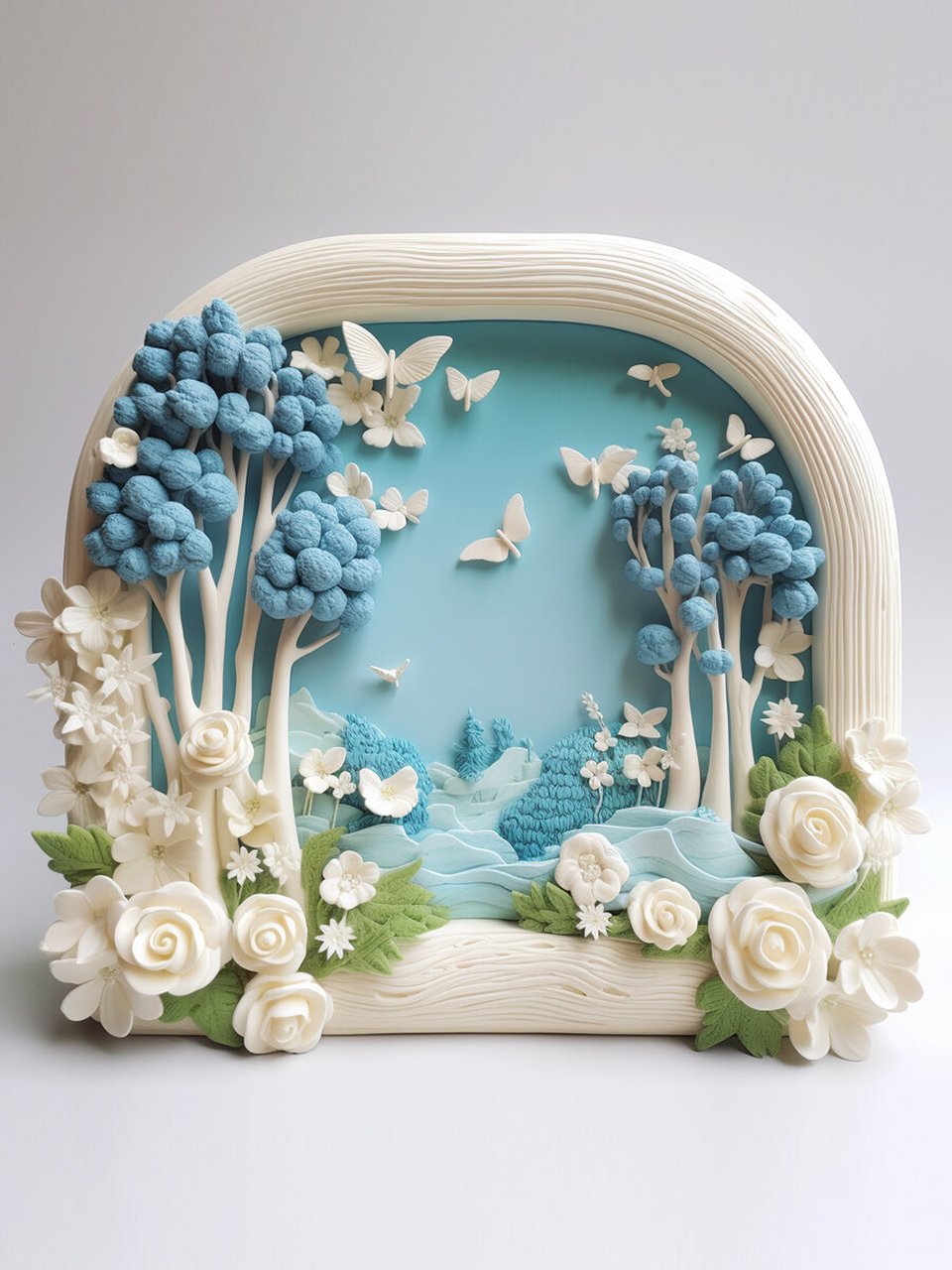 黏土立体画--治愈系风景 风景如画,无限美好.02