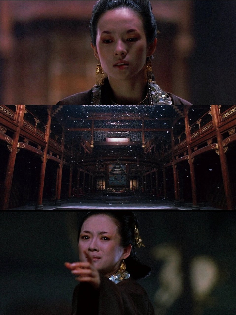 夜宴(2006) 导演 冯小刚 演员 章子怡 周迅 吴彦祖 葛优 	 看点 美工