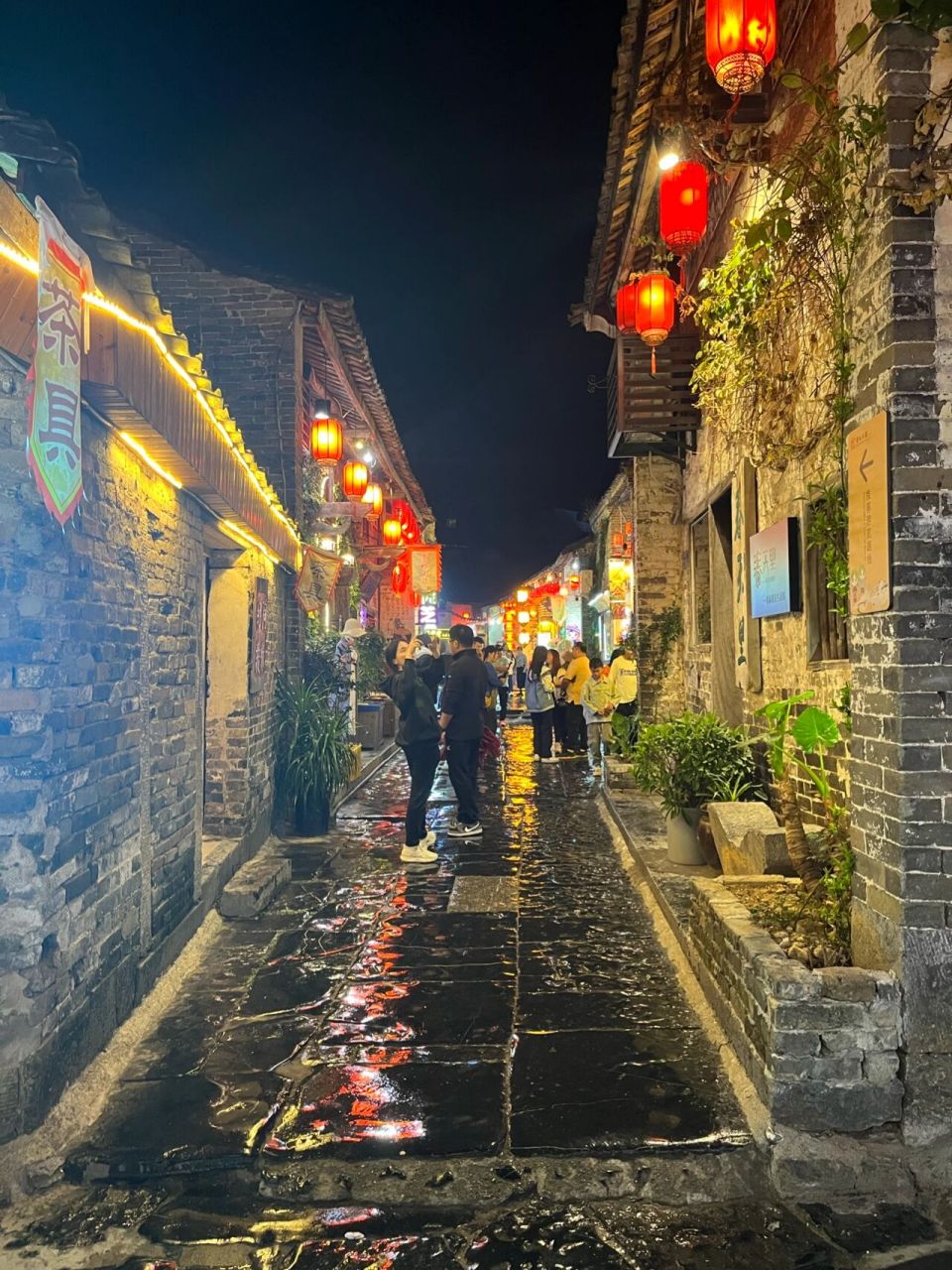 黄姚古镇夜景图片