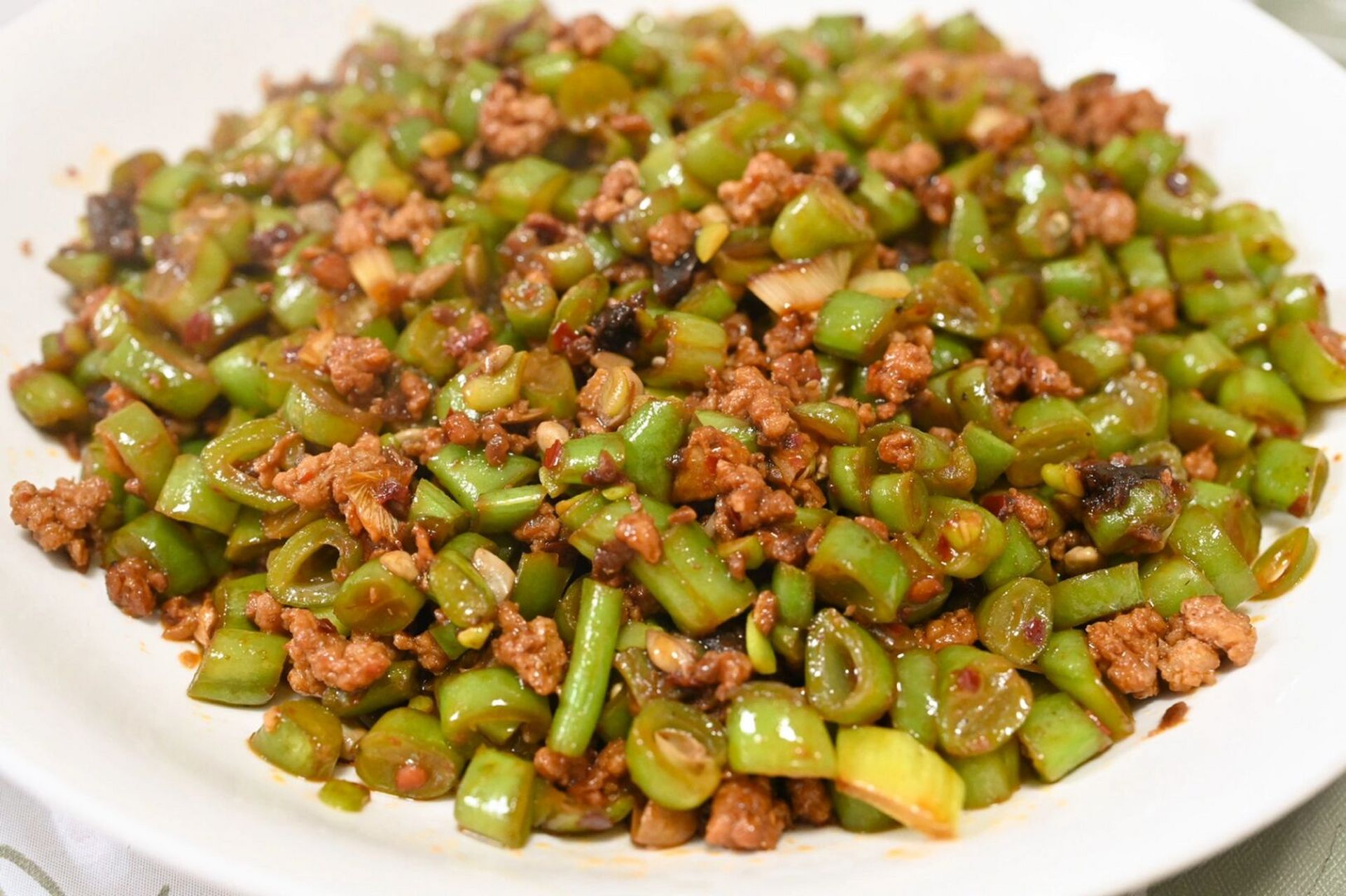 肉末四季豆～下饭神菜第一名 好久没做肉末四季豆了,先生说想用它拌饭