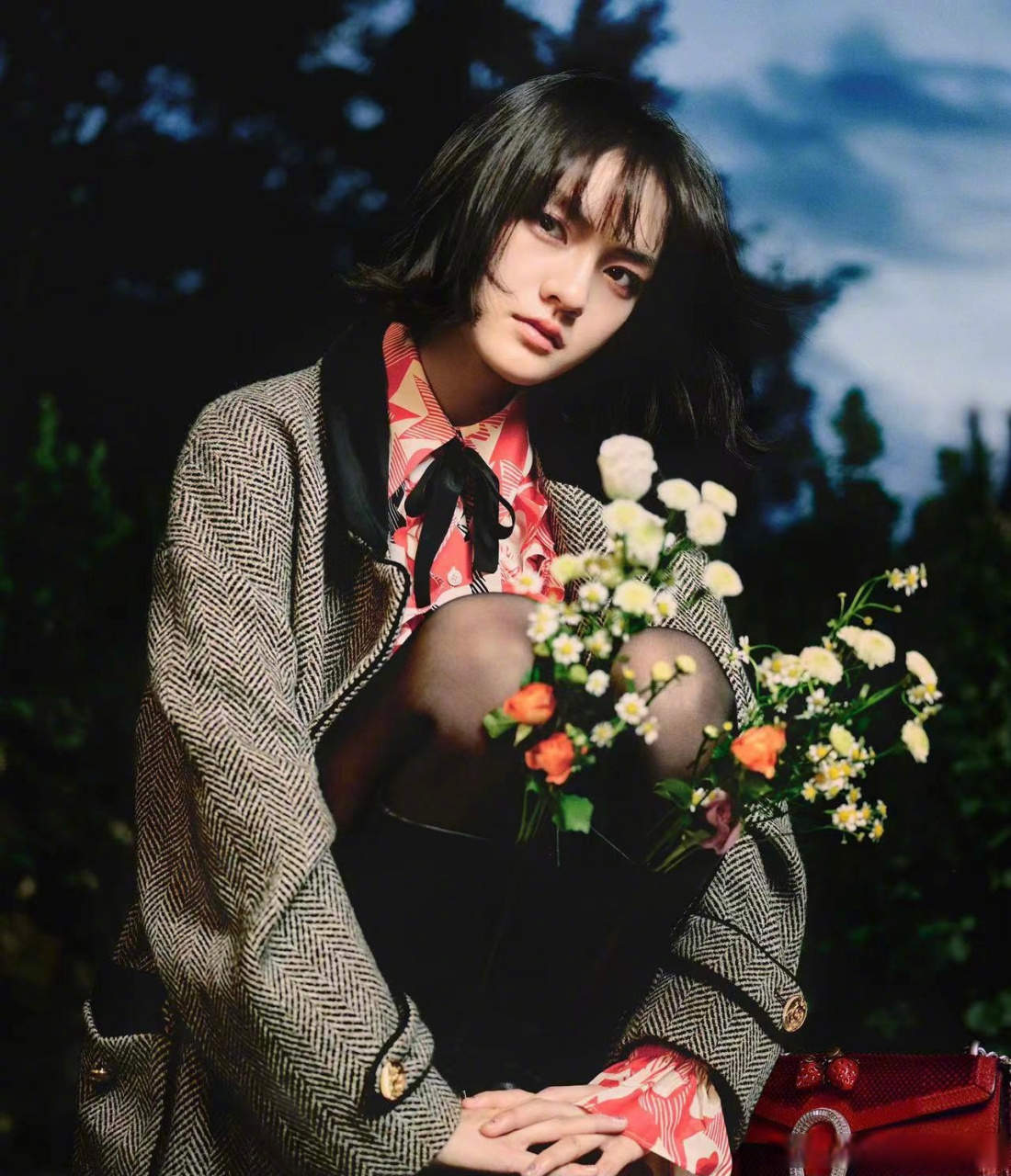 星尚人##文淇周柯宇superelle合体封面# 快来看演员文淇 最新八月刊