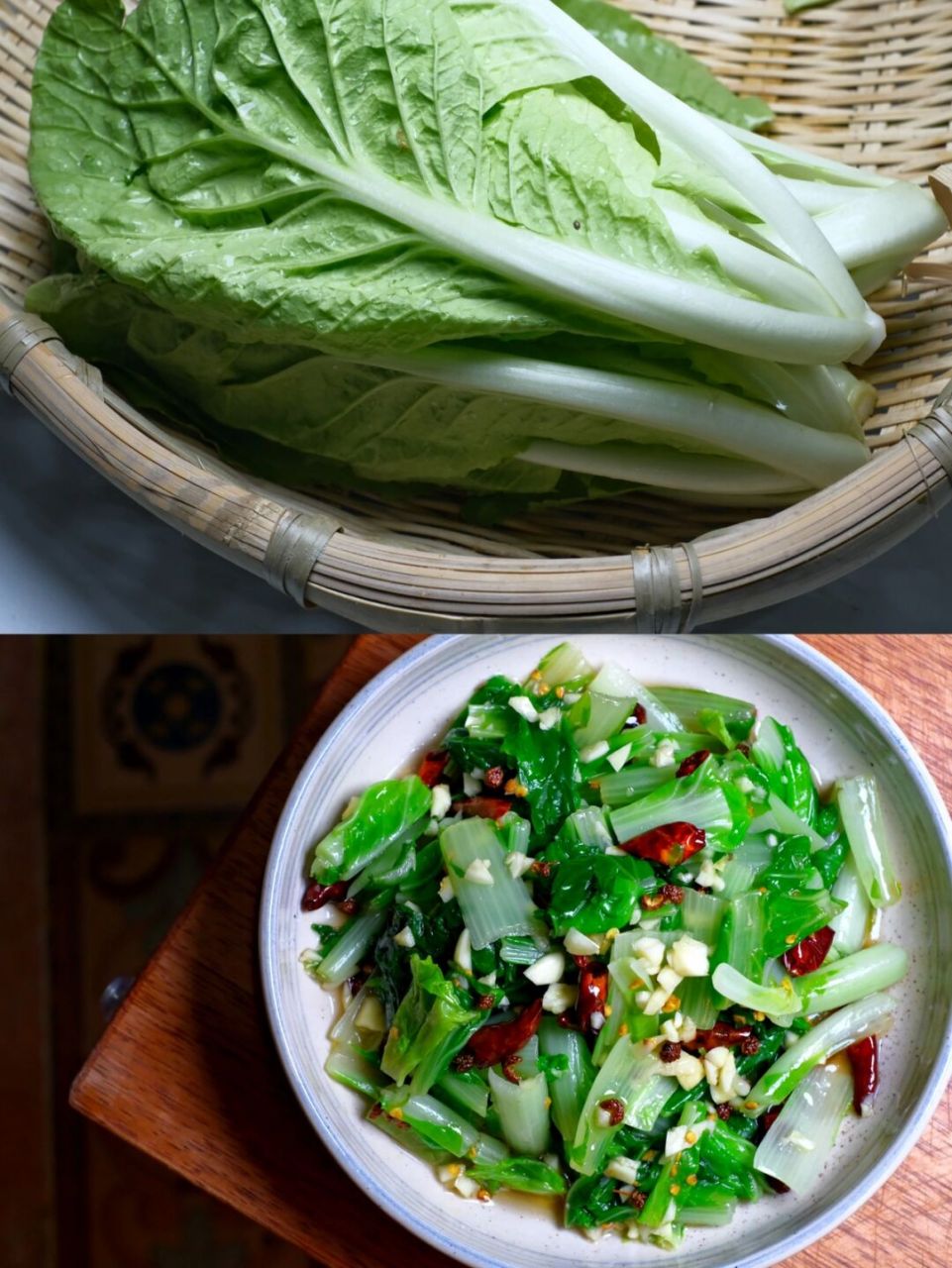 家常菜素菜100道50|呛拌快白苗(小白菜) 92 食材:快白苗  干辣椒