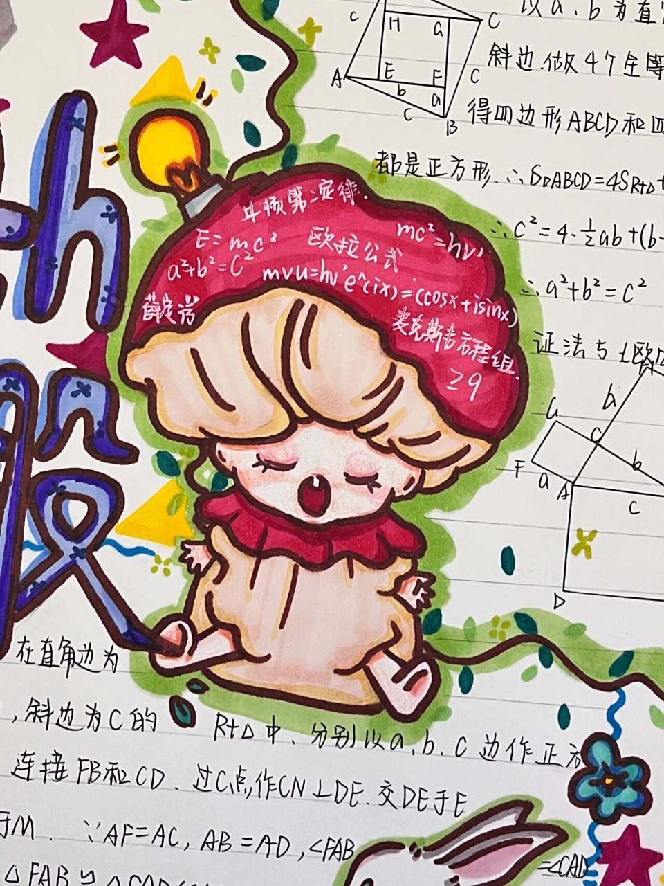 数学小报勾股  数学小报勾股定理它来喽