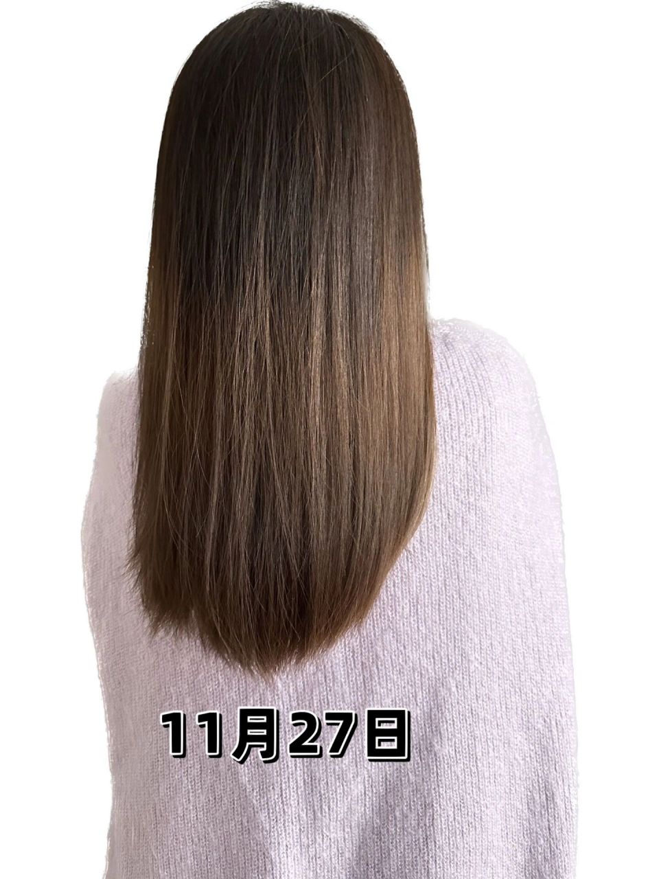 9个月没剪啦,头发长了大概10厘米 之前9月中分享,觉得长得很慢, 今天