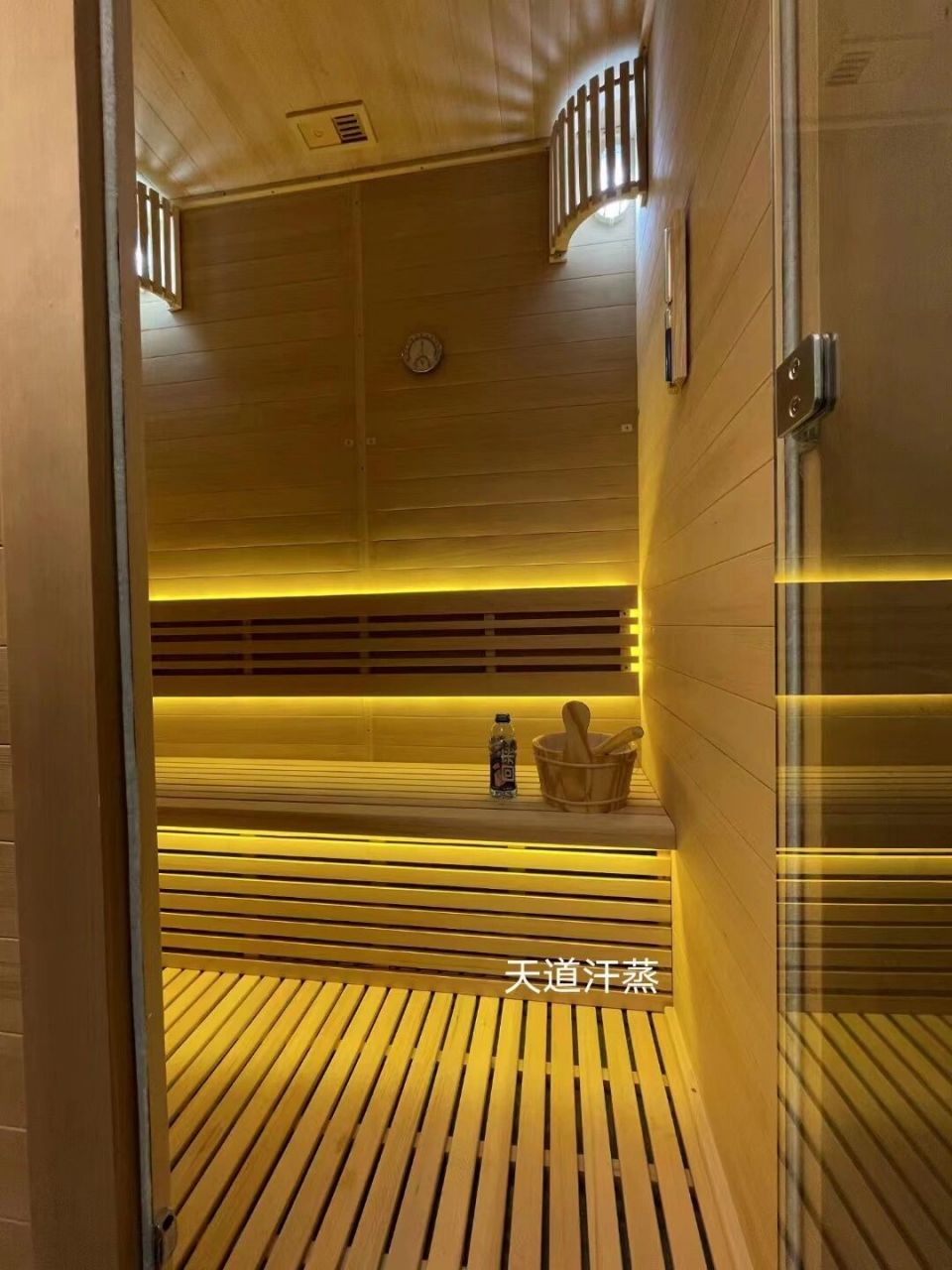 深圳盐田万科桑拿房淋浴房安装完成 深圳别墅家庭桑拿房淋浴房安装