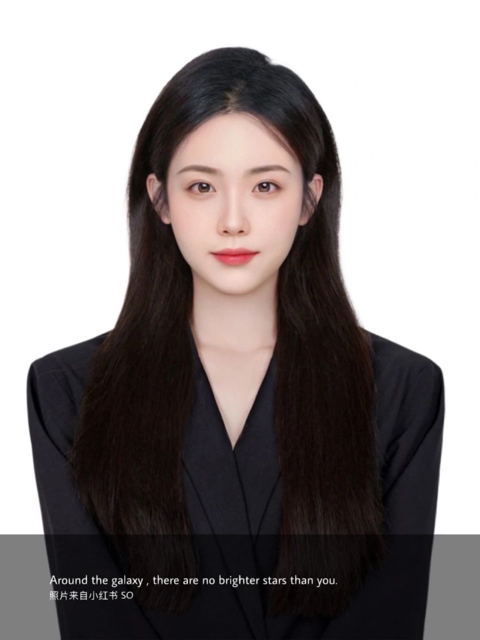 既正式又气质的黑色西装证件照系列 最近发现好多人盗用我修的图 还有