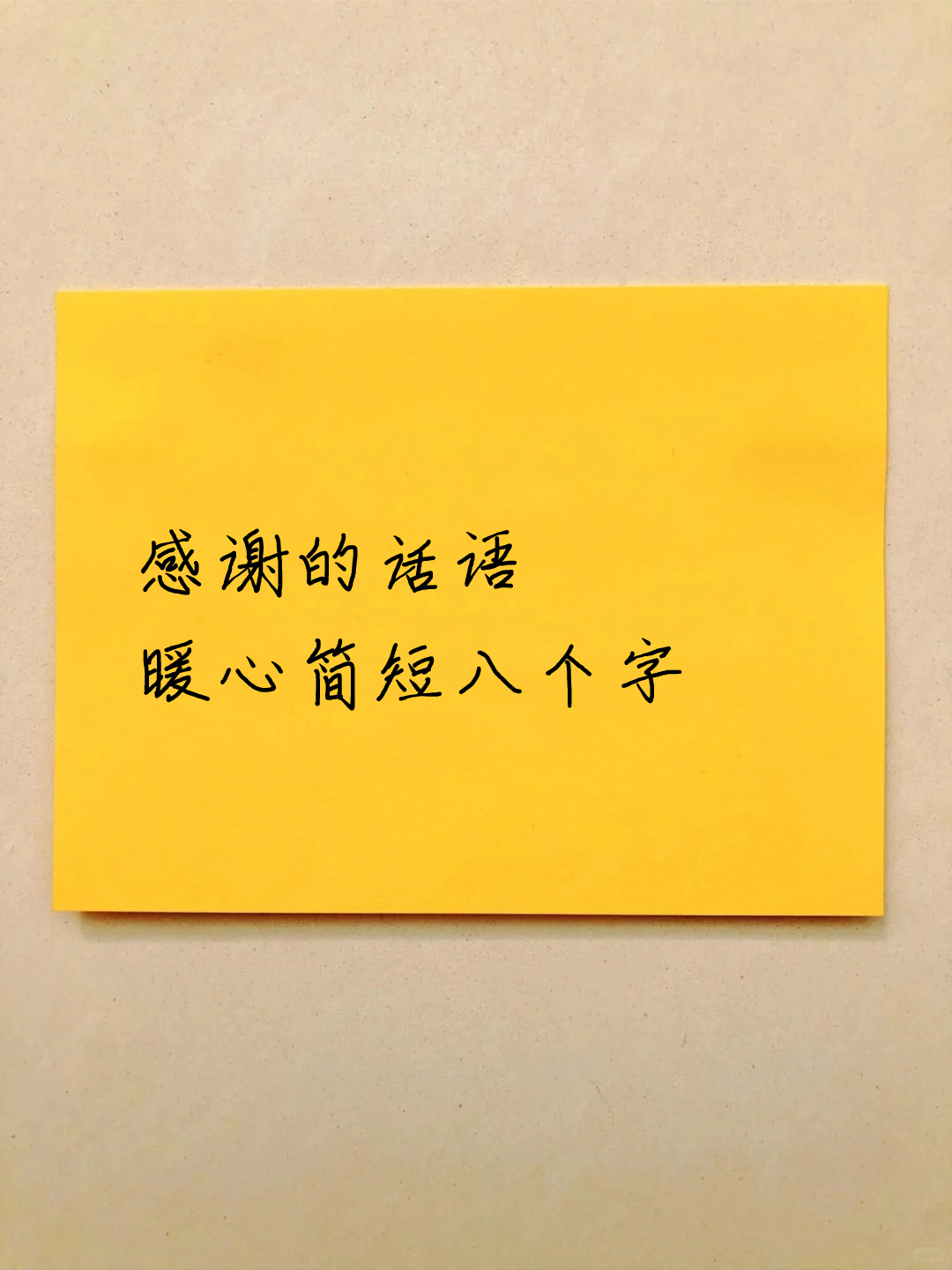 感谢的话语 暖心简短八个字