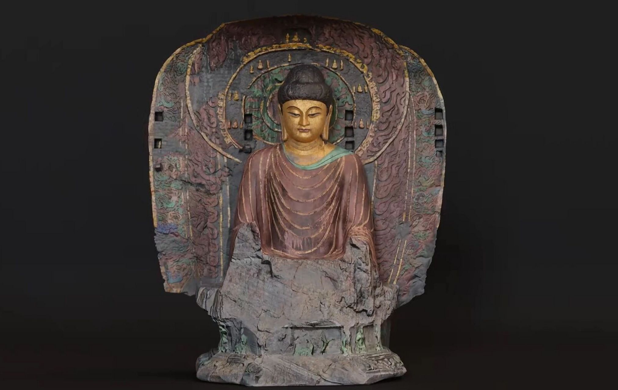 一眼千年|1300年前的卢舍那大佛是这样的 龙门石窟的标志卢舍那大佛