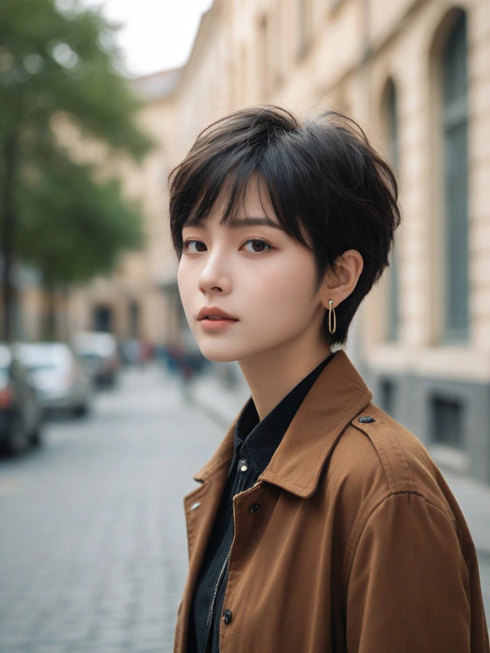 帅气短发头像丨中性风 人家尊嘟是女孩子.