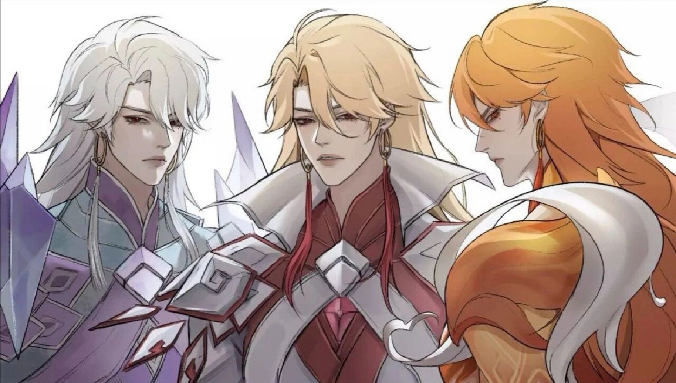 今日山海·炽霜斩主场 各类画师画的李信让你心动了吗 (注:第6张图