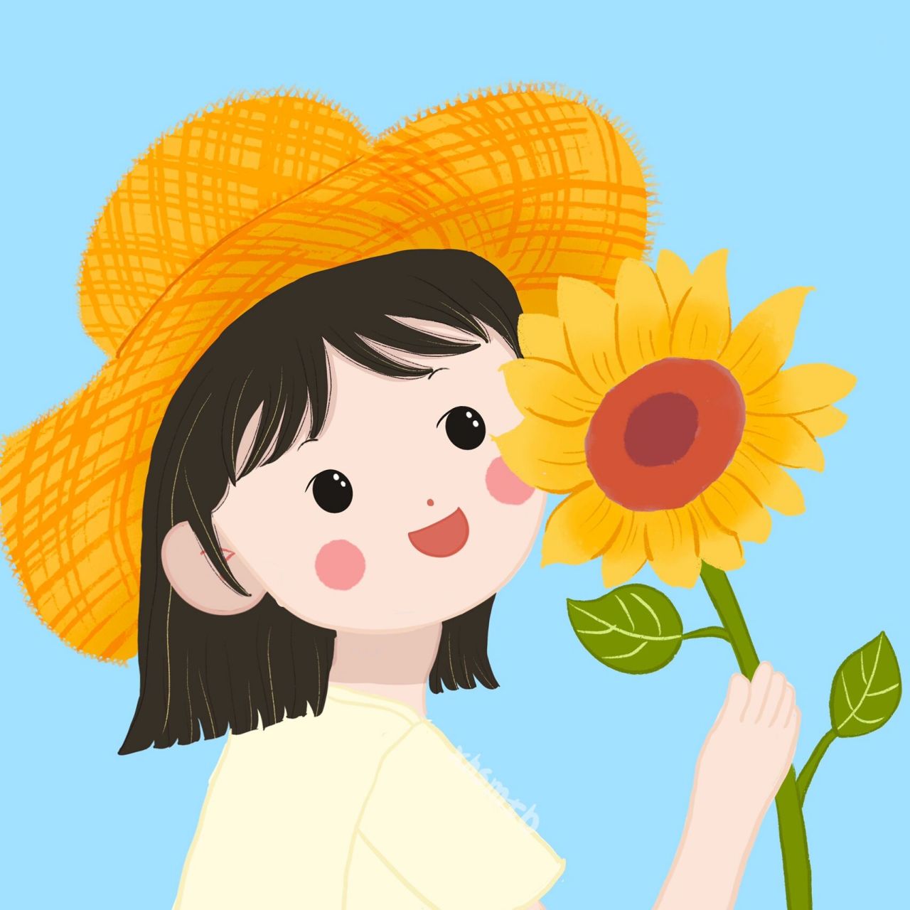 夏日清新头像合集|又拼了一个九宫格! 我好棒!拼在一起好有成就感呀.