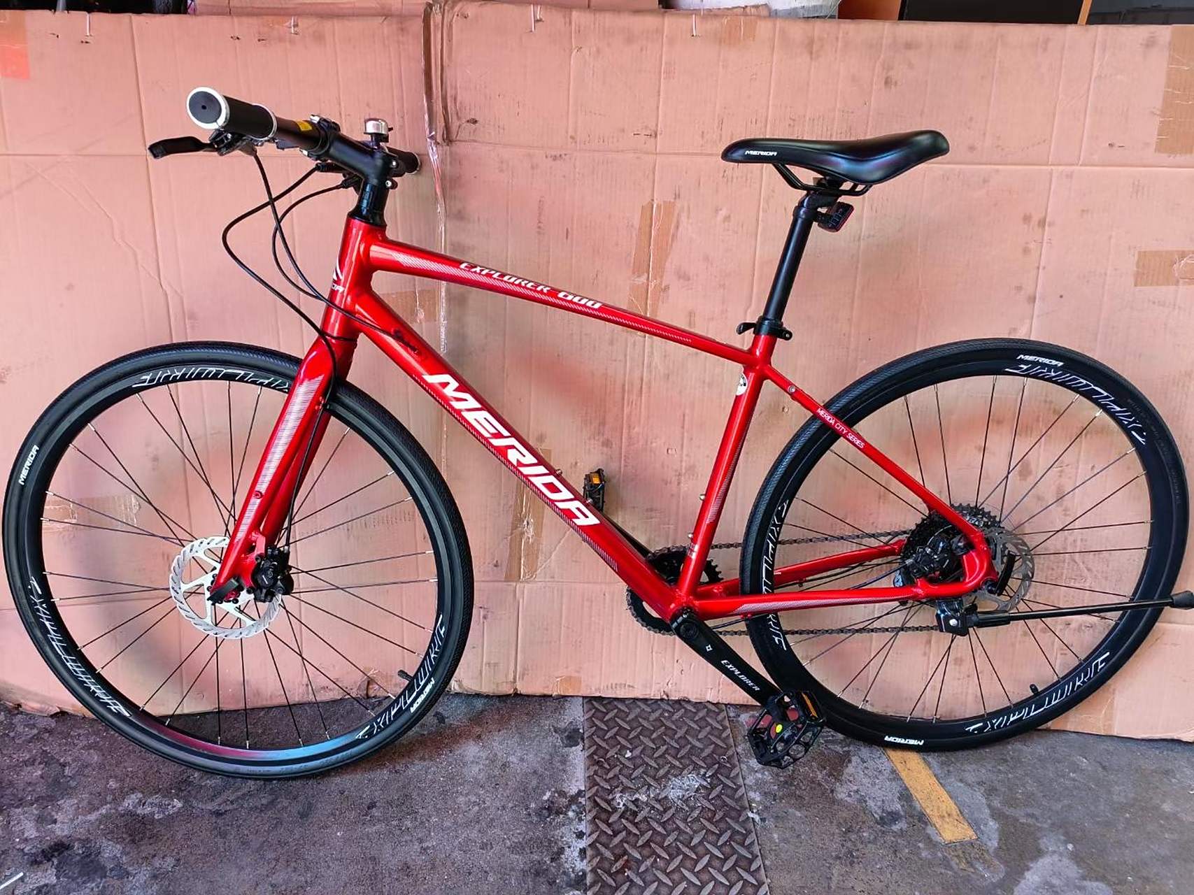 美利达探索者600,双油碟12速,车架45cm