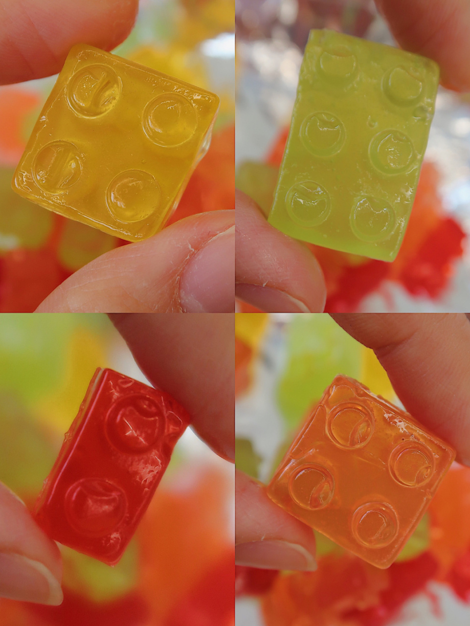 第一次看到这种软糖,真的有点surprise~这款积木软糖也太可爱了吧