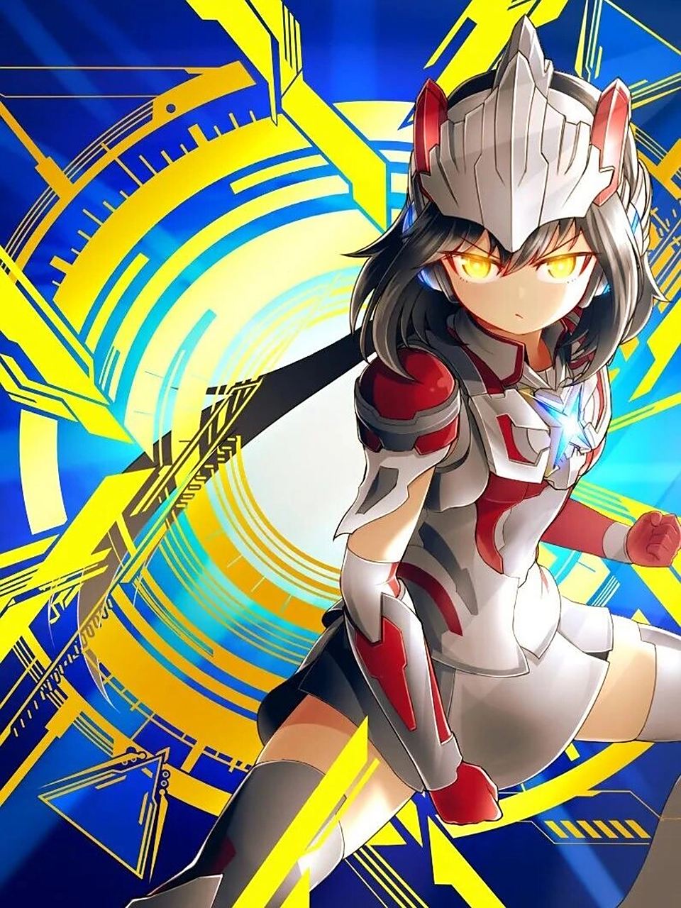 奥特曼娘化图片(3) @艾克斯(小艾) 你要的娘化奥特曼来啦[期待]