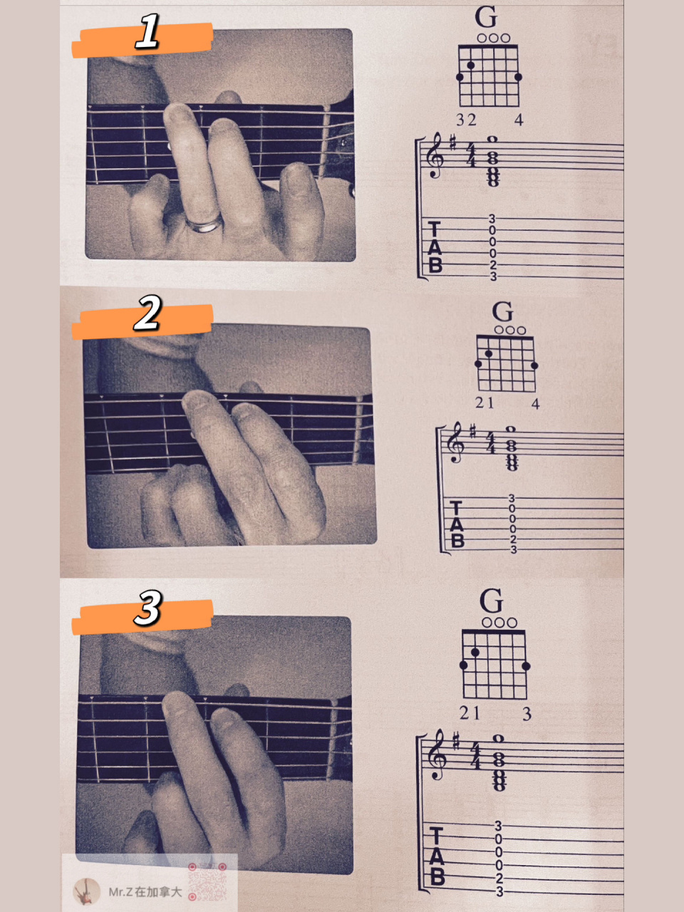 一张图完全理解吉他和弦 之g和弦 92 g和弦的组成音是g b d,在