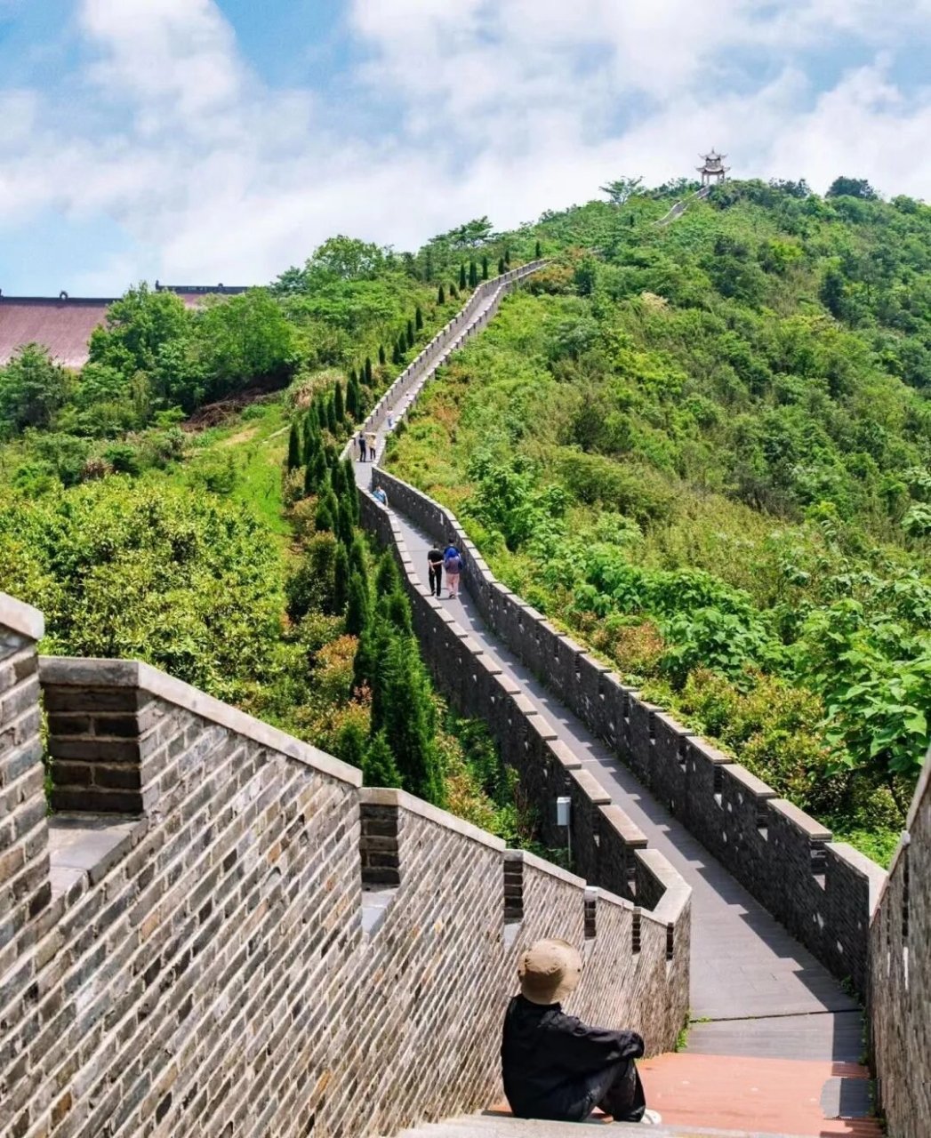 登顶大潮山,祈福福源禅寺,畅游宜兴小长城 【福源禅寺】"入山不见寺