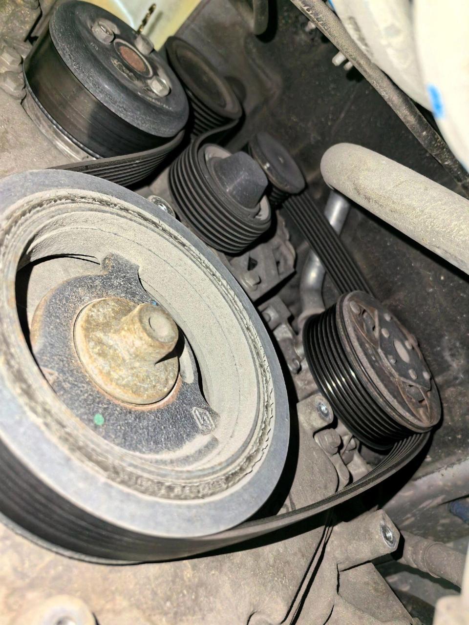 smart453皮带轮异响.更换涨紧轮  过度轮  皮带完美解决