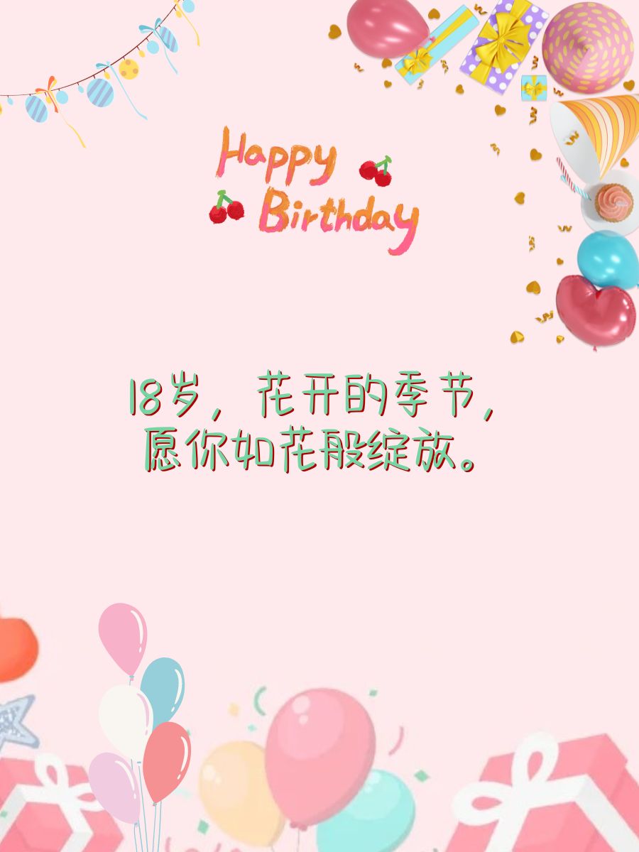 18岁生日霸气图片