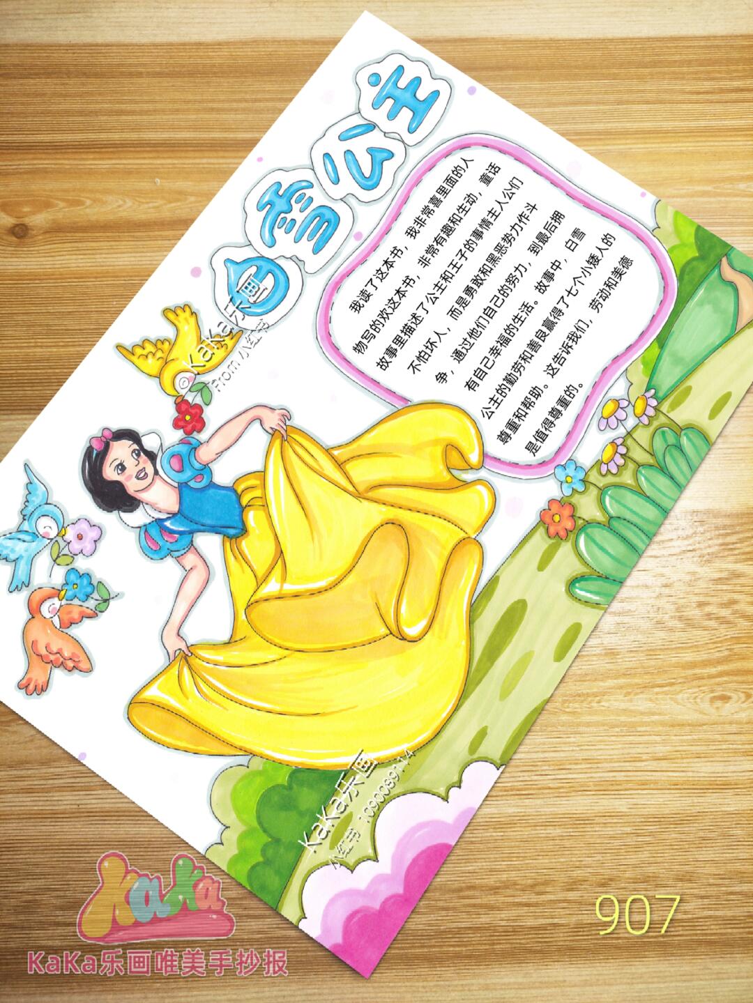 人物卡名片手抄报模板907