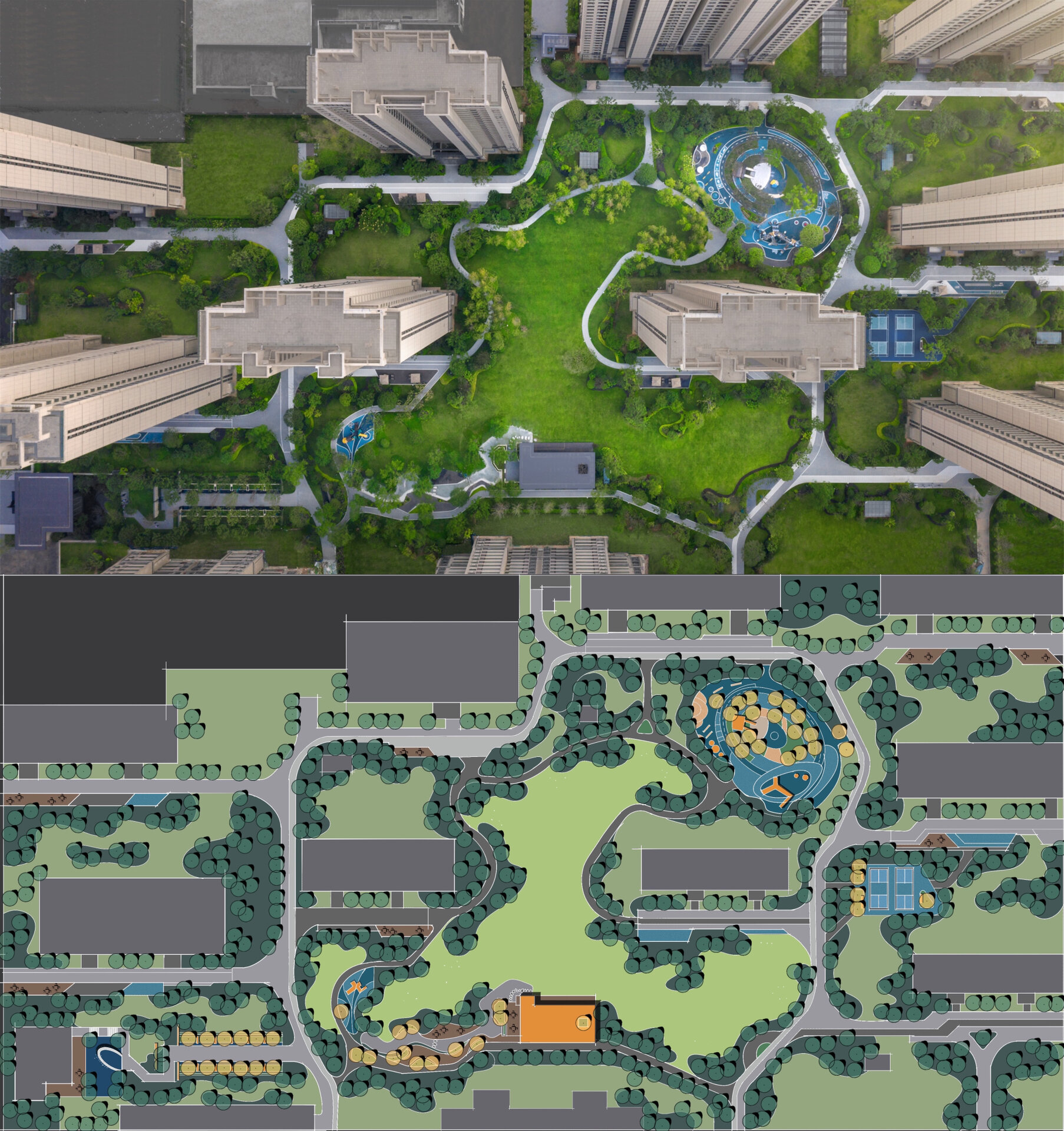 居住区景观平面图(23/1