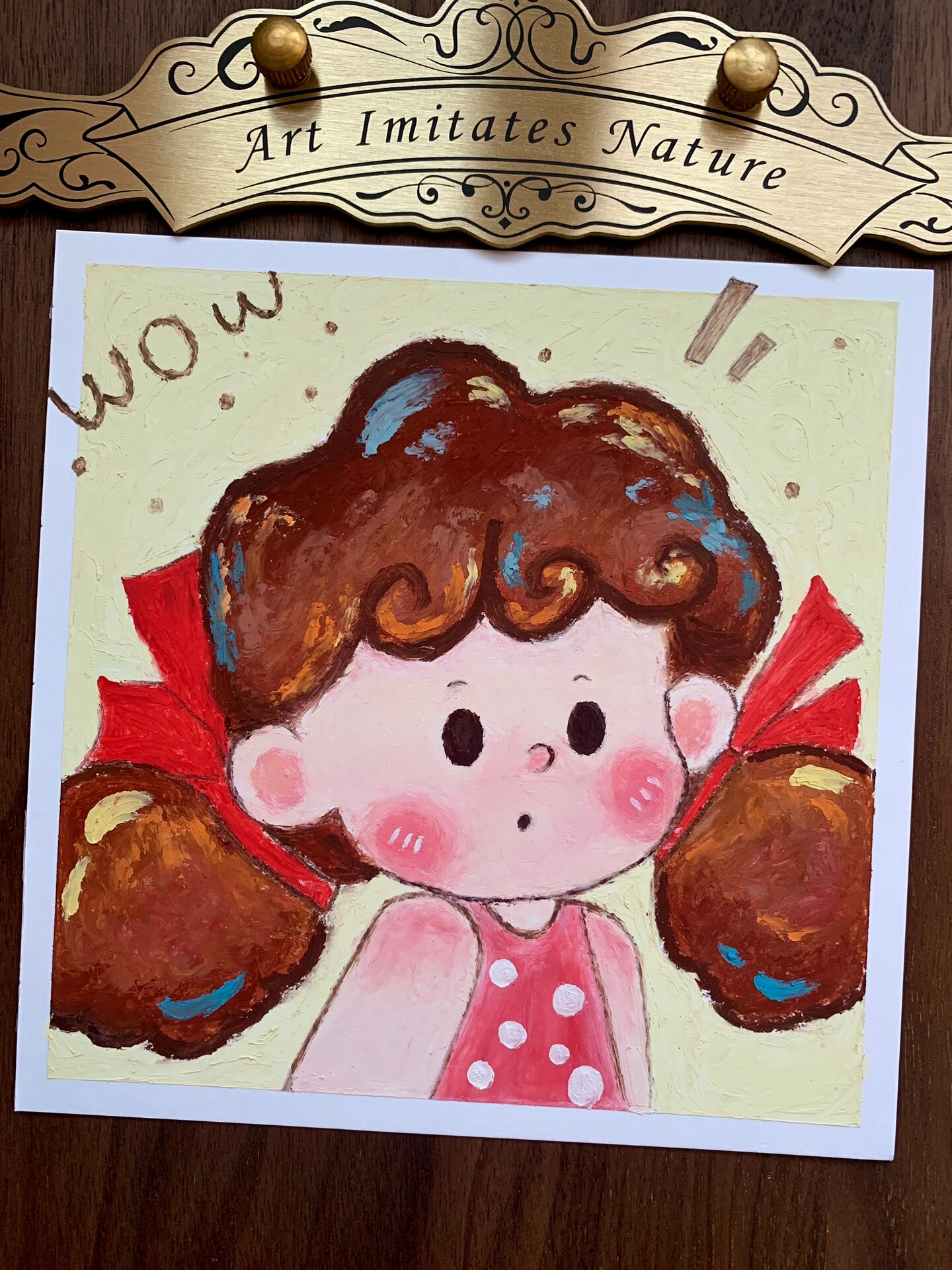 96油画棒教程 | 可爱的小女孩儿头像