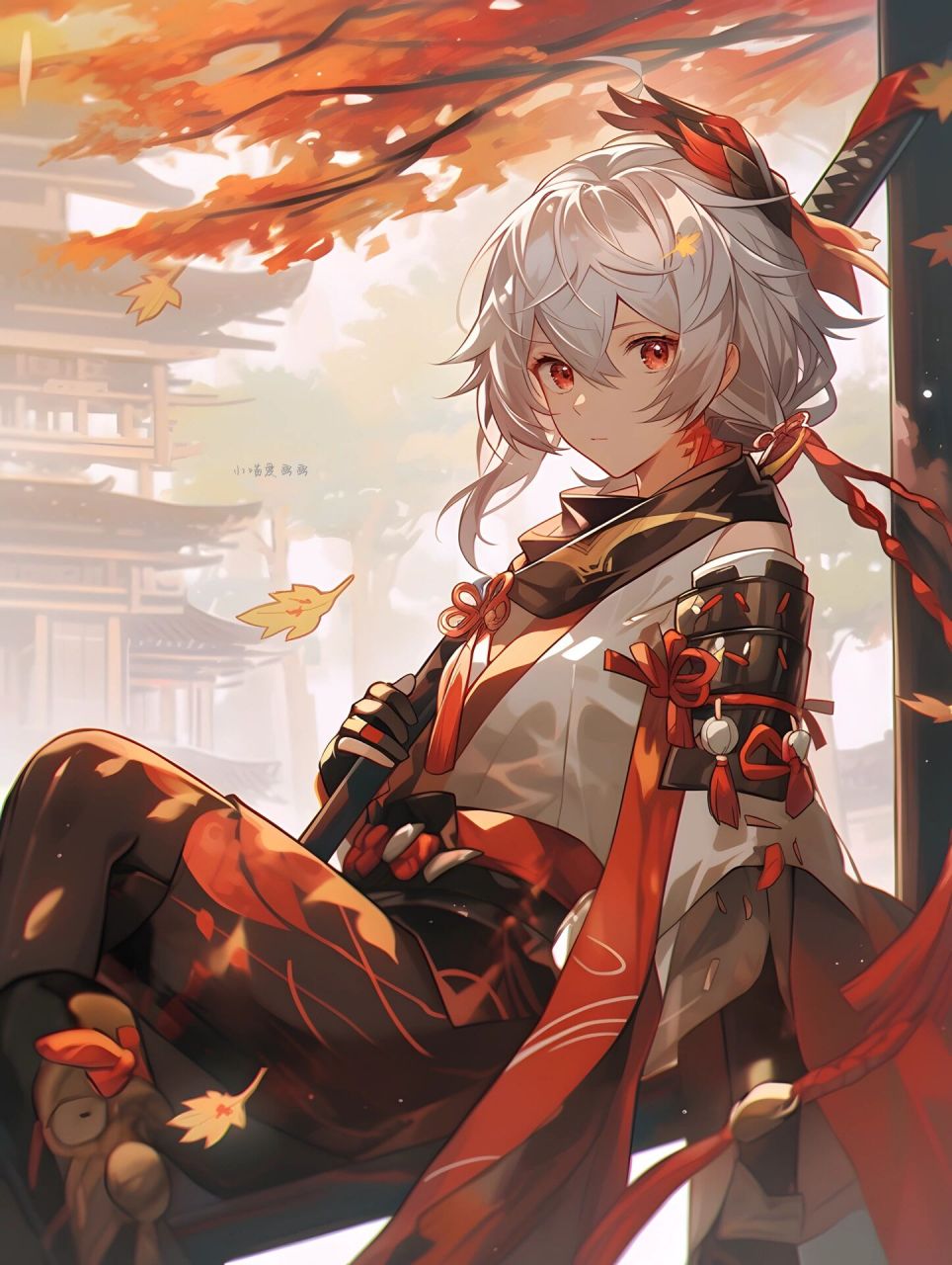 原神|枫原万叶 我很喜欢枫叶,可惜,枫叶红时,总多离别