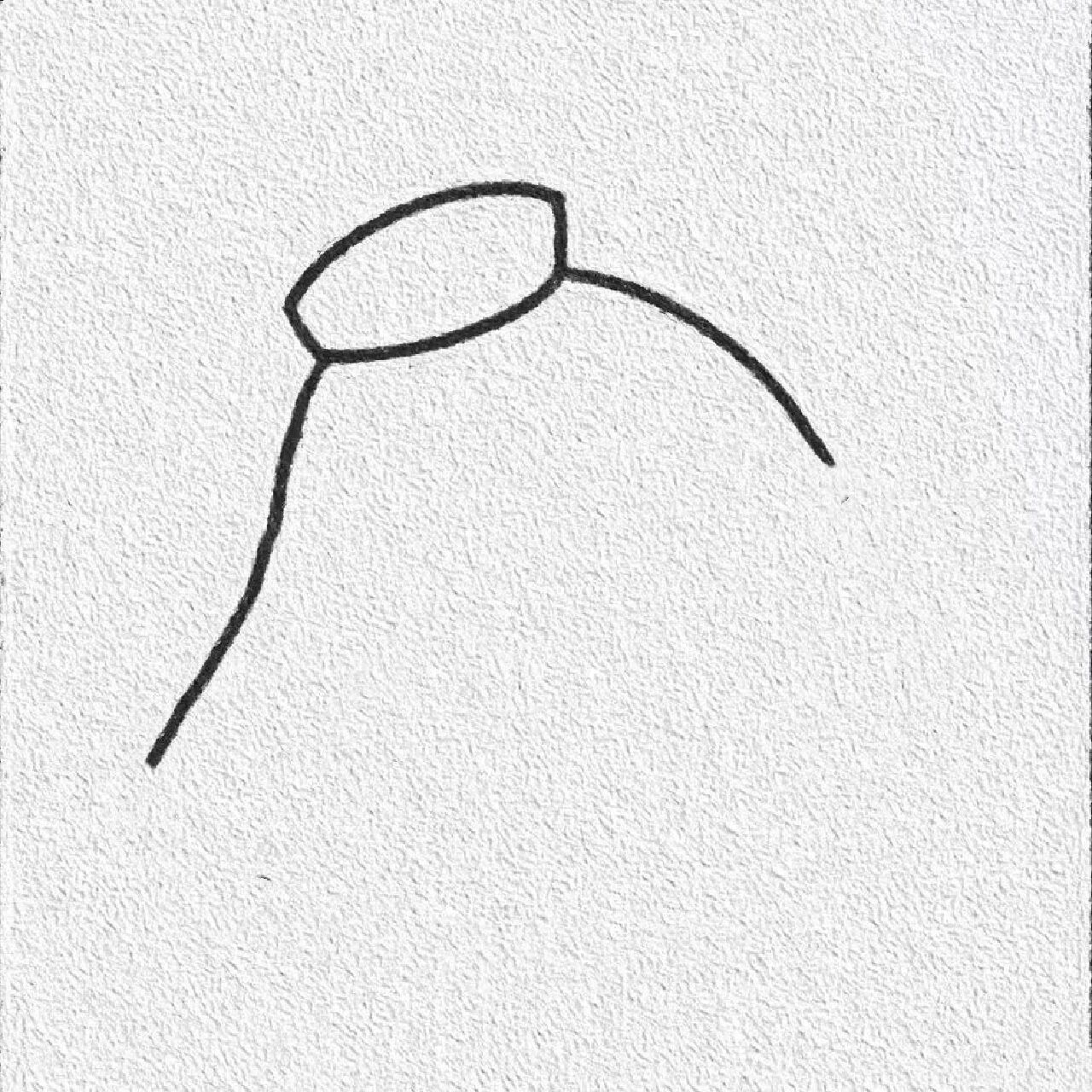 简笔画教程 伤心小阿飘,临摹自一只小阿幽