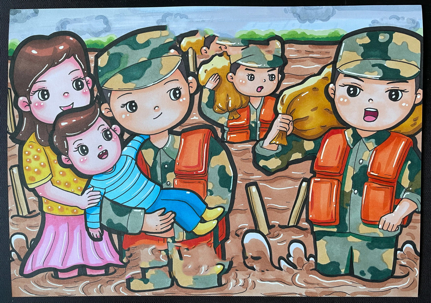 我心中的英雄——抗洪救援