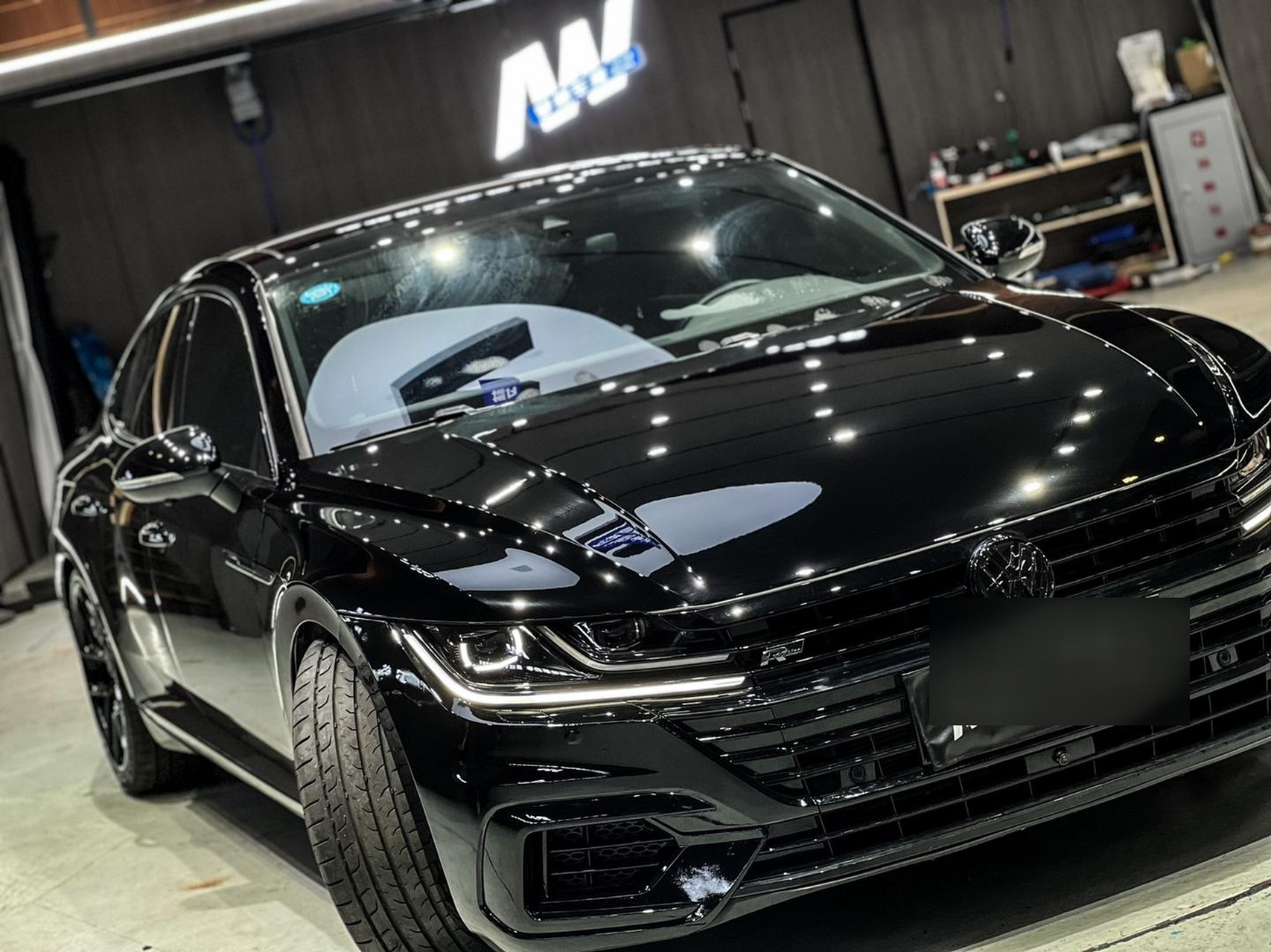 大众cc 黑色车衣交付 做无可匹敌的黑武士