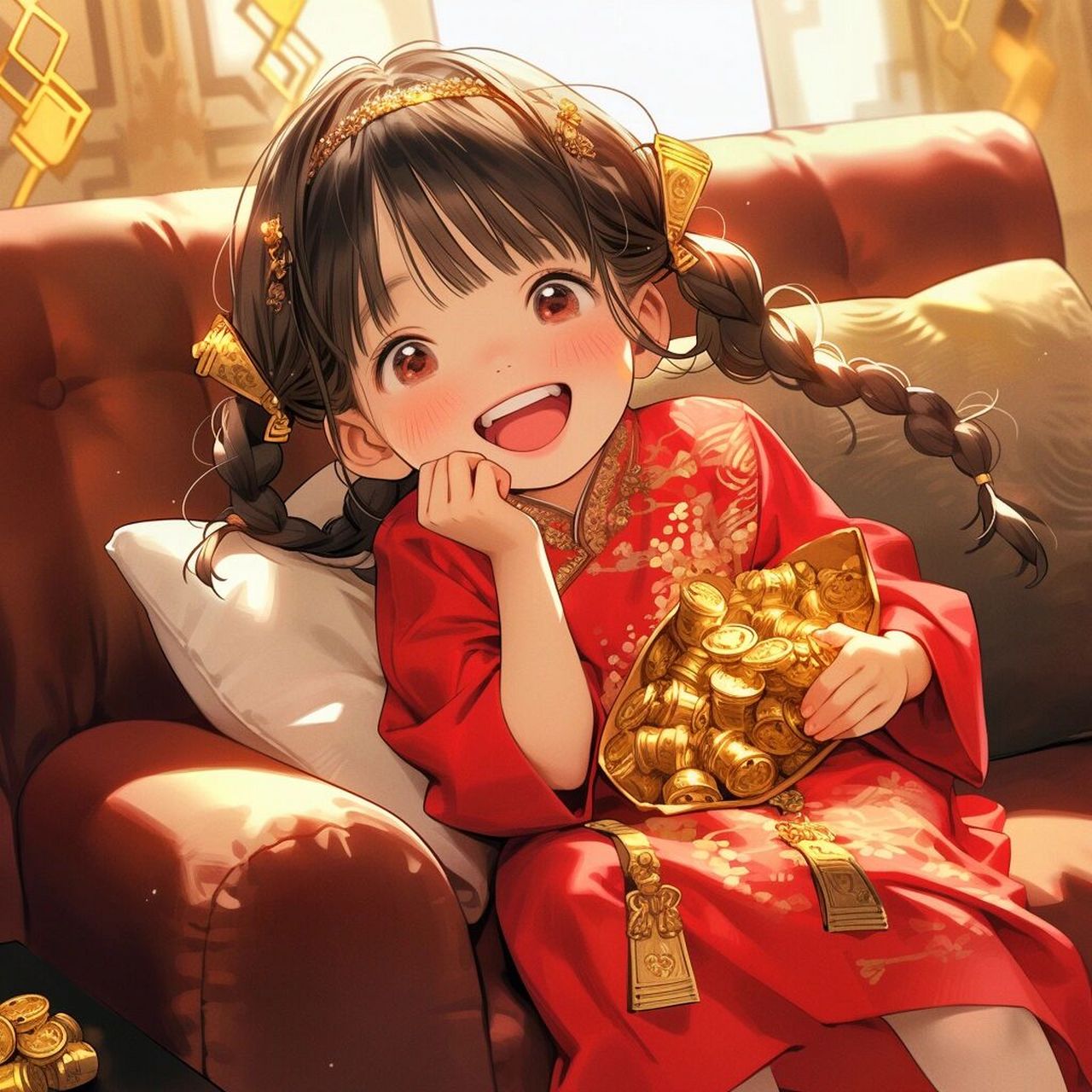 招财头像/人间清醒,搞钱上瘾