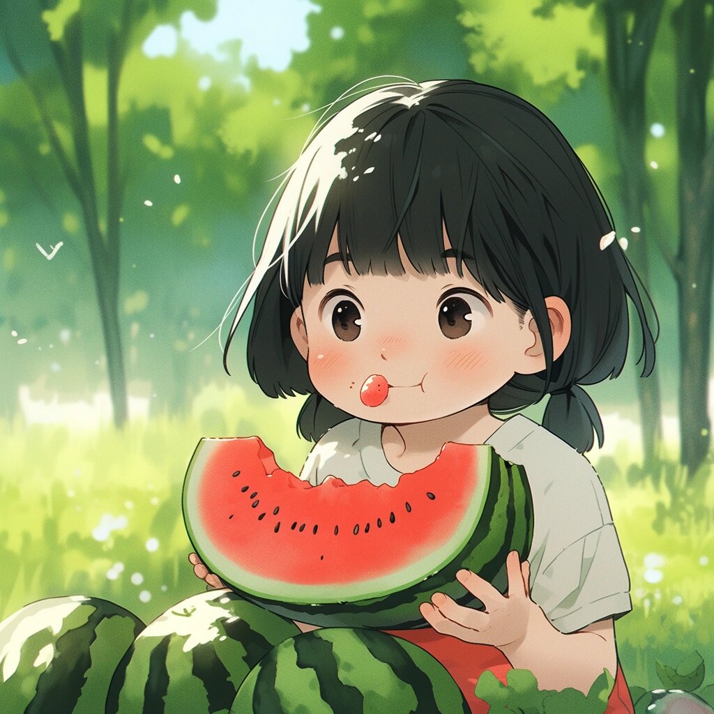 解暑91西瓜91这夏日女头像太可爱了叭91