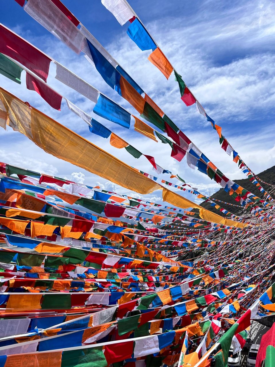 购买:其实没有必要在市区买经幡,到山上有藏民叫卖价格和市区差不