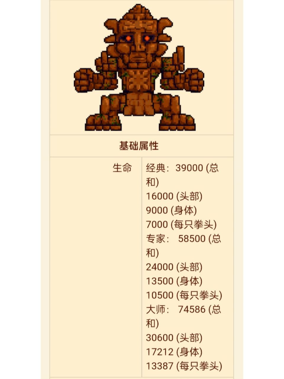 泰拉瑞亚boss(十二)石巨人 石巨人是玩家在击杀世纪之花之后才会有的