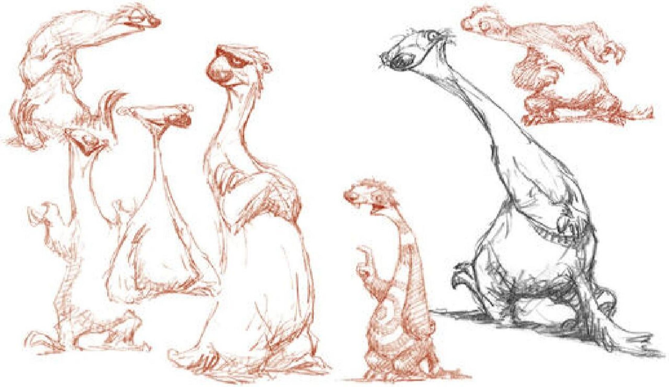 可以在回忆童年的同时学习这种画风的手绘技巧提高自己哦#冰河世纪