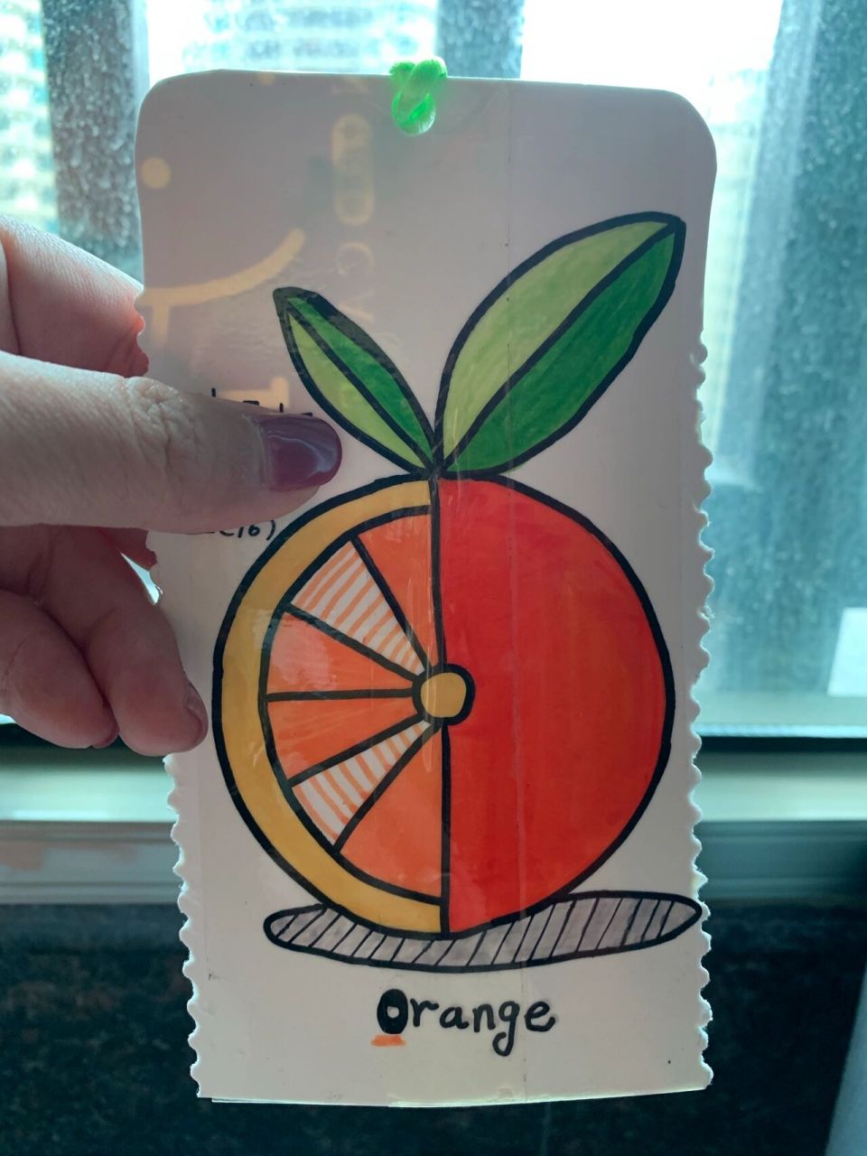 英语字母书签 哥哥做的低年级创意字母书签