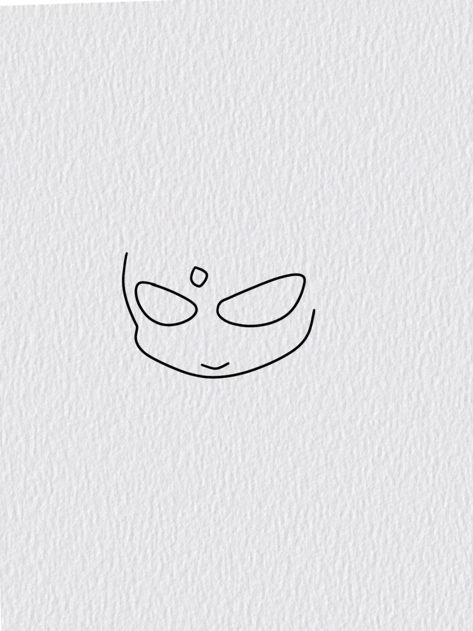 可爱q版赛罗奥特曼简笔画6015( 附画画过程          06615