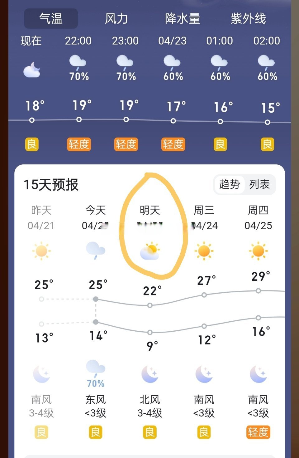 天气突变