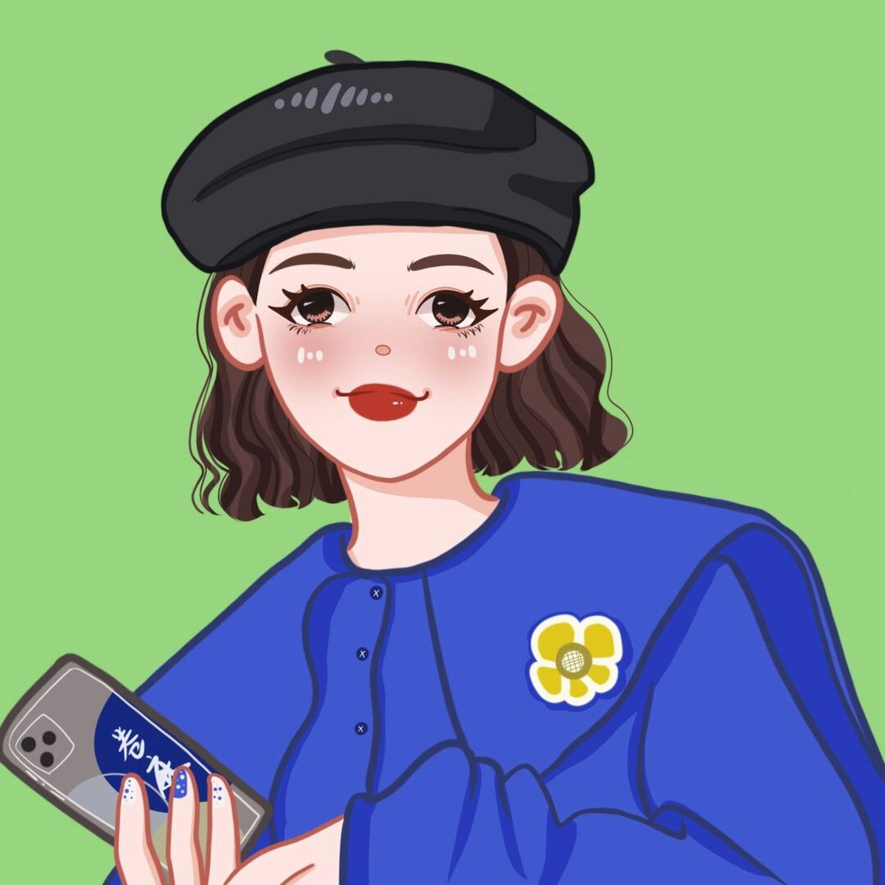 插画 | 头像 | 今天换个风格～卡姿兰大眼睛 这种风格有喜欢的吗71