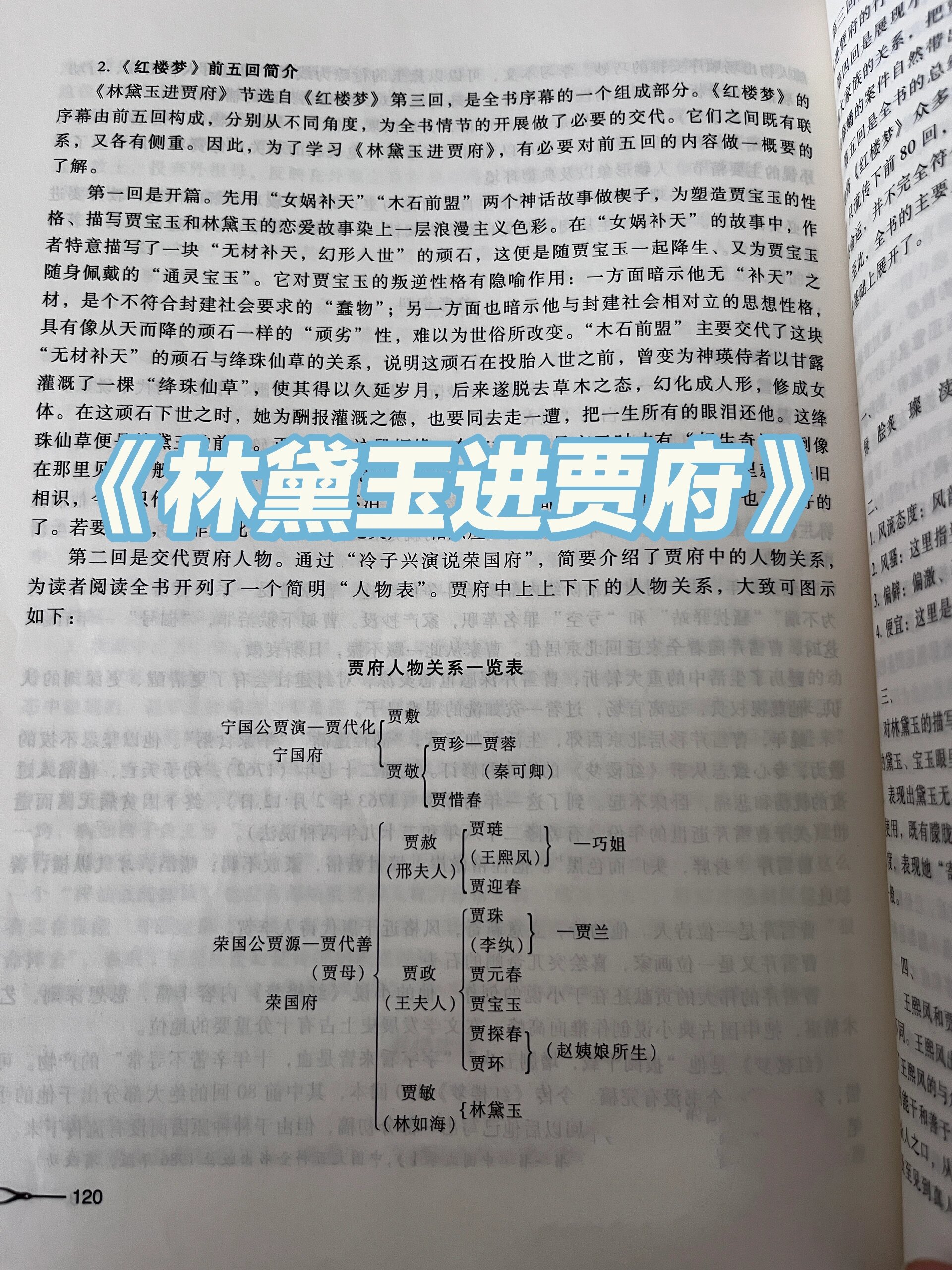 《林黛玉进贾府》教师用书及课后题答案 《林黛玉进贾府》教师用书及