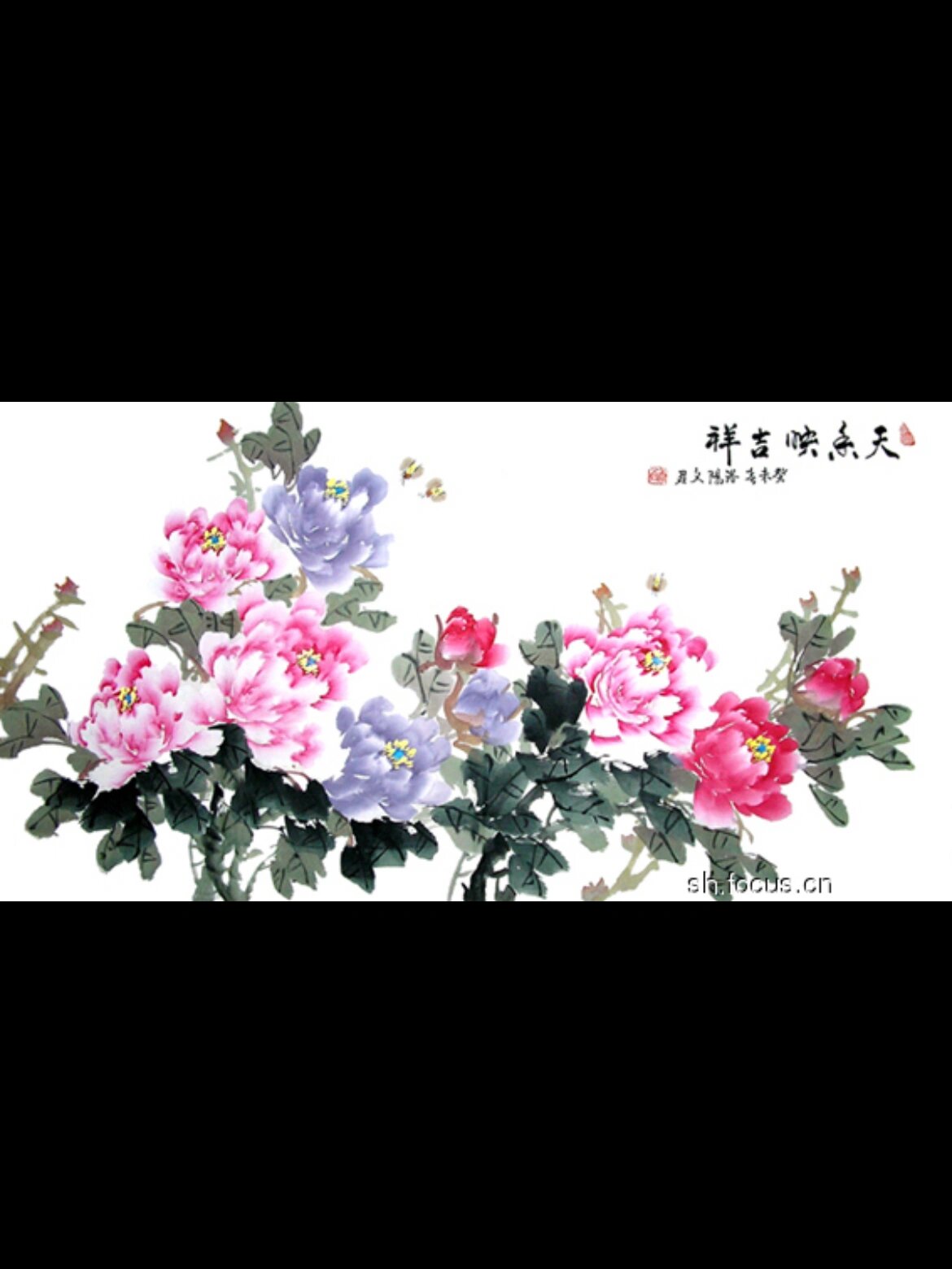 写意国画牡丹