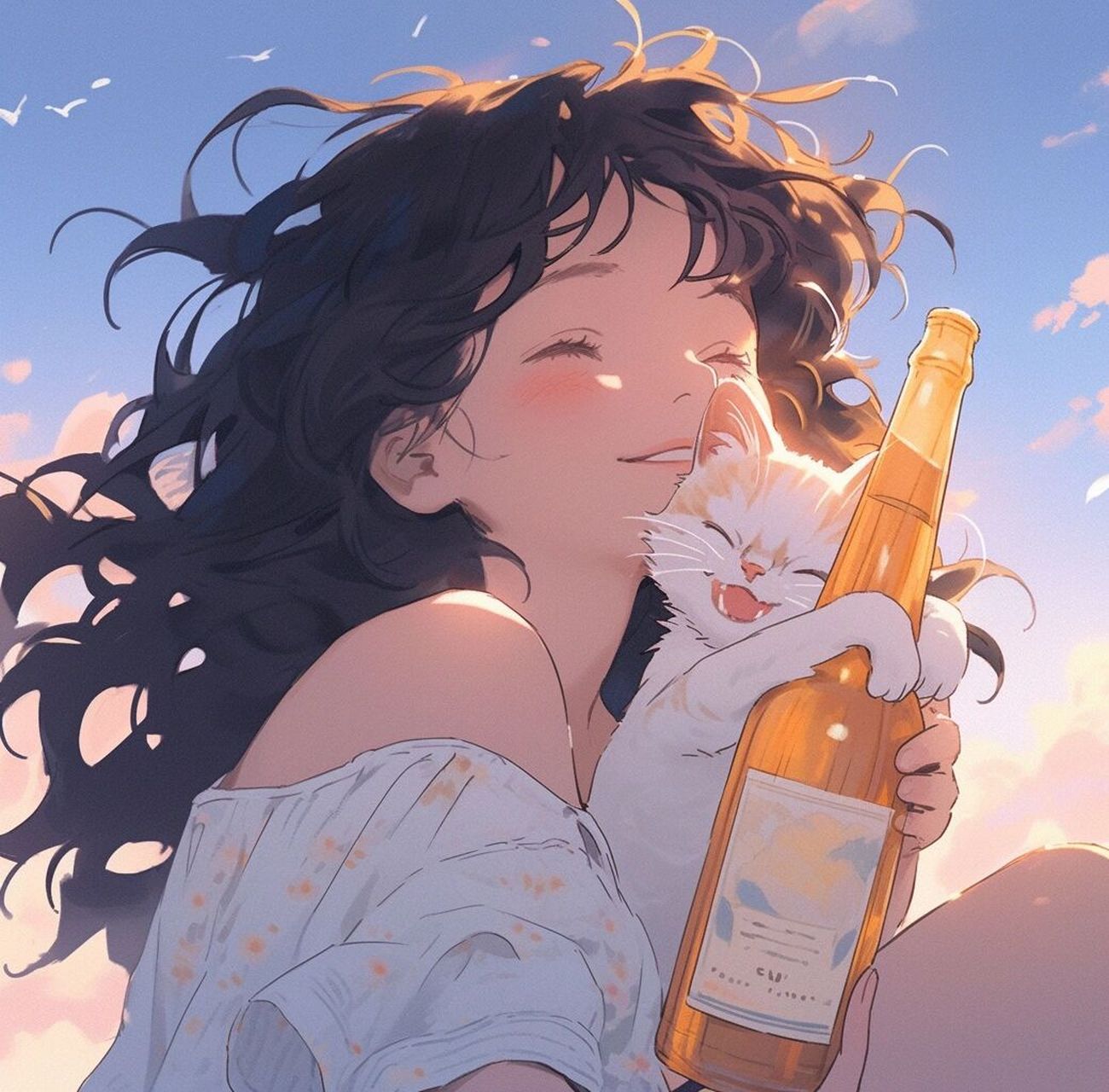 治愈头像 | 爱喝果酒的女孩子 女孩子也爱喝酒,但是不酗酒,没毛病啊