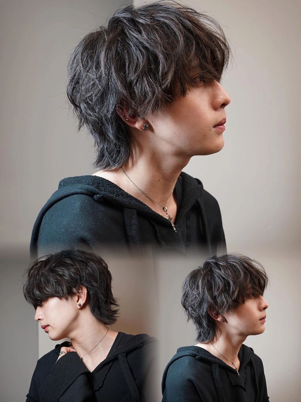 适合18-28岁的日系小狼尾 昆明男士烫发 979797鲻鱼头男士发型