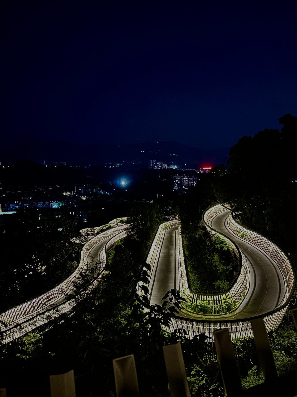 鼓岭夜景图片