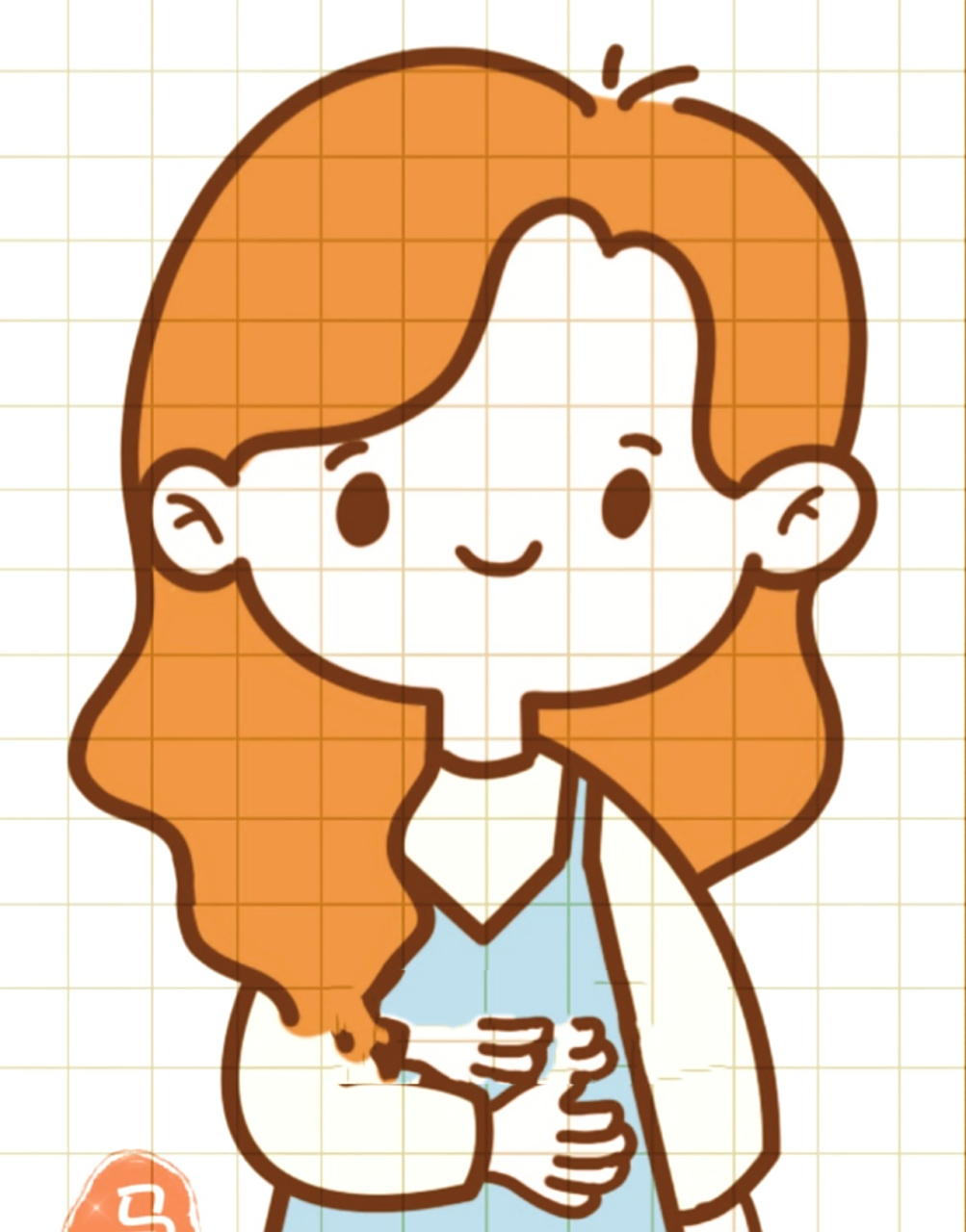 简笔画|简单可爱女孩头像插画人物零基础 零基础绘画|简笔画教程|ins