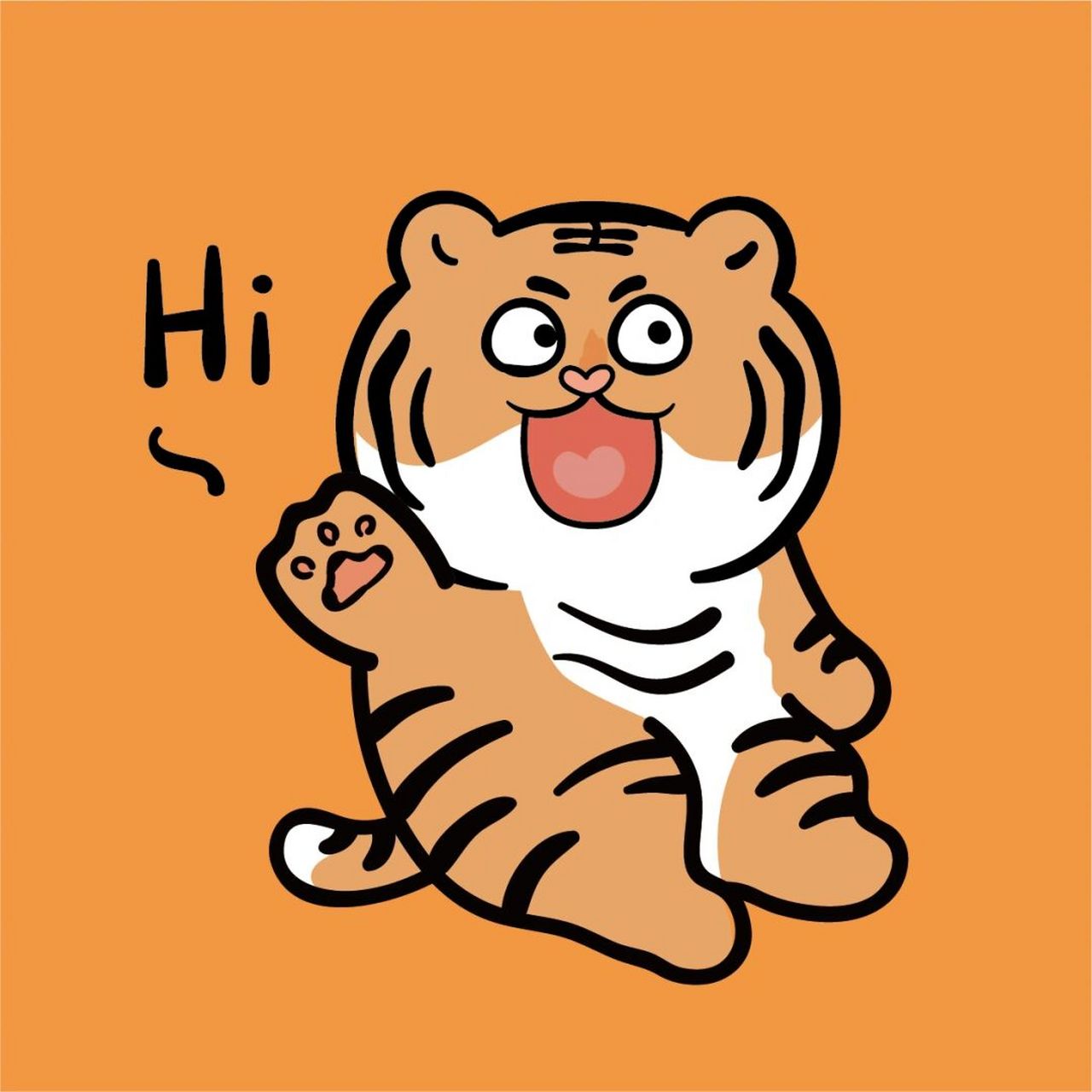 ip卡通形象大王是老虎年底垫地毯入户新年虎 ip卡通形象大王是老虎