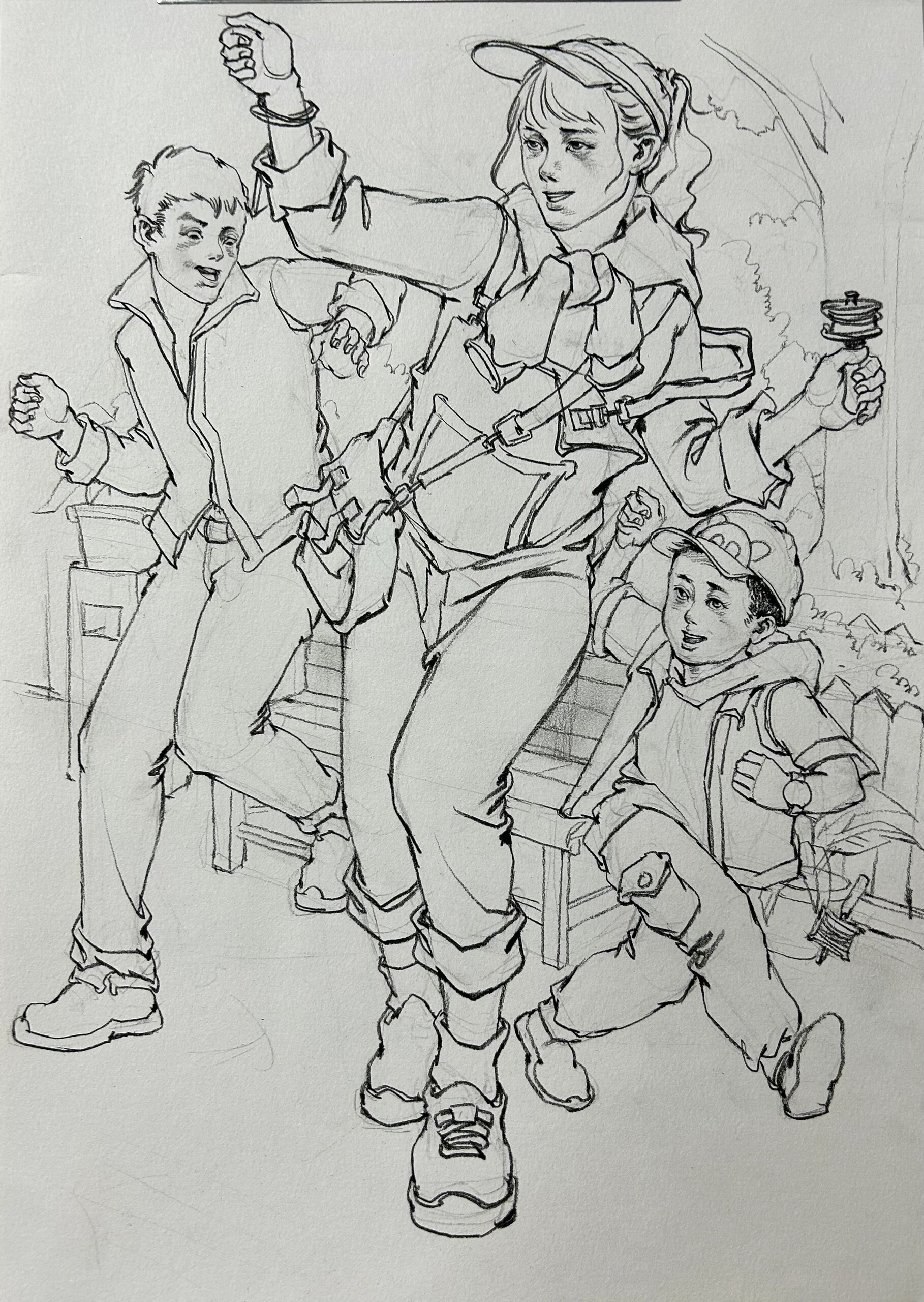 名画二创《自由引导人民》竖构图