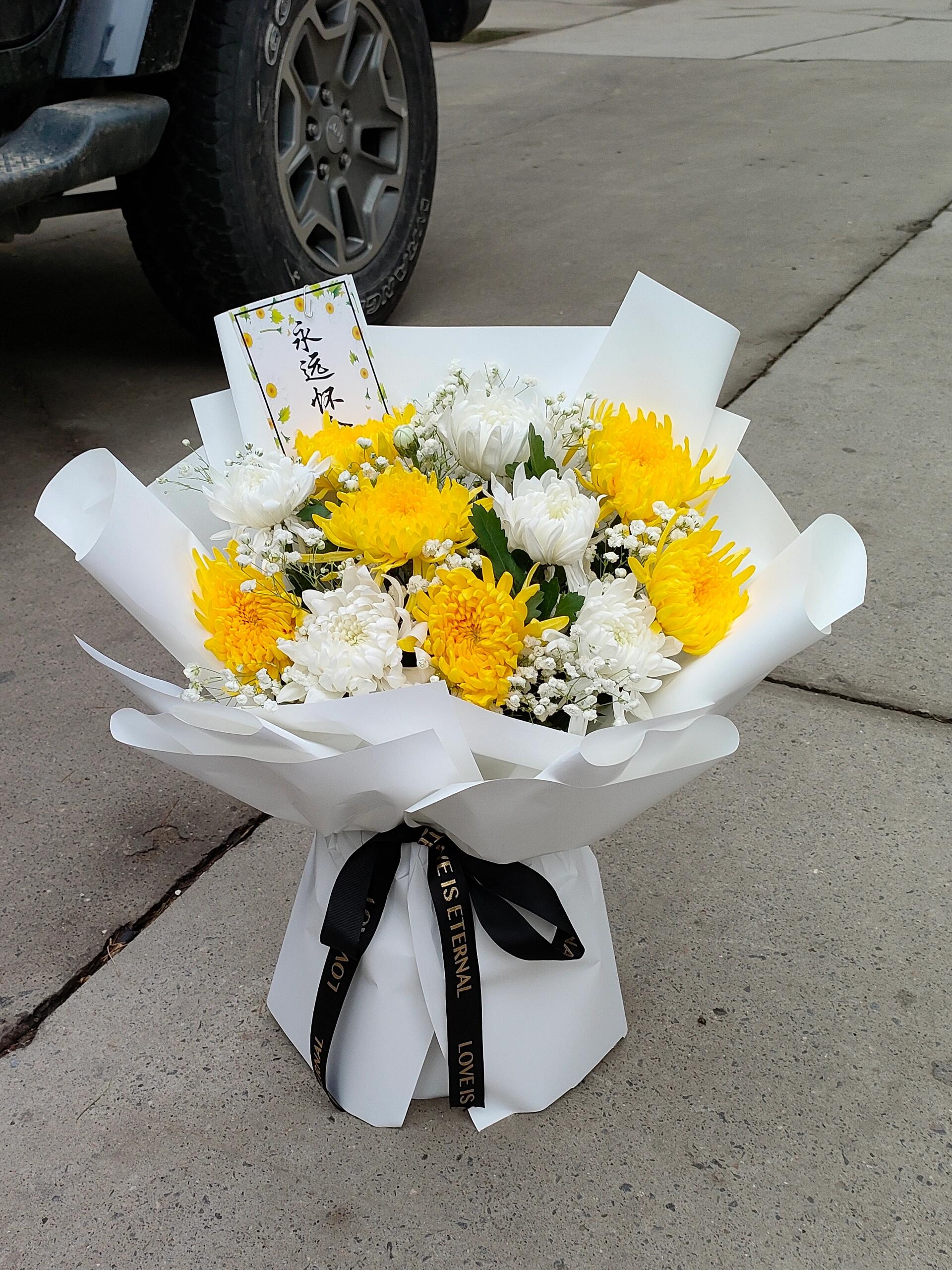 清明节花束#清明节小预算花束