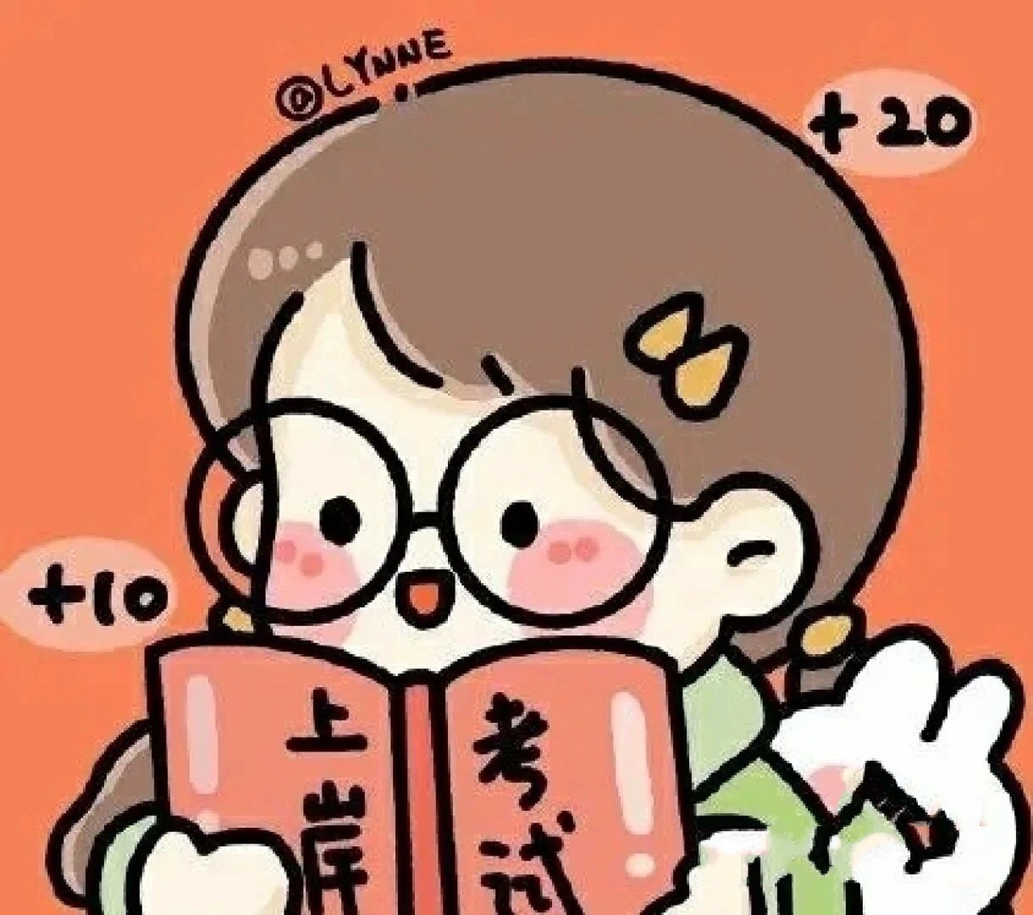 学霸头像(女生) 各位学霸们,你们的专属头像来啦!