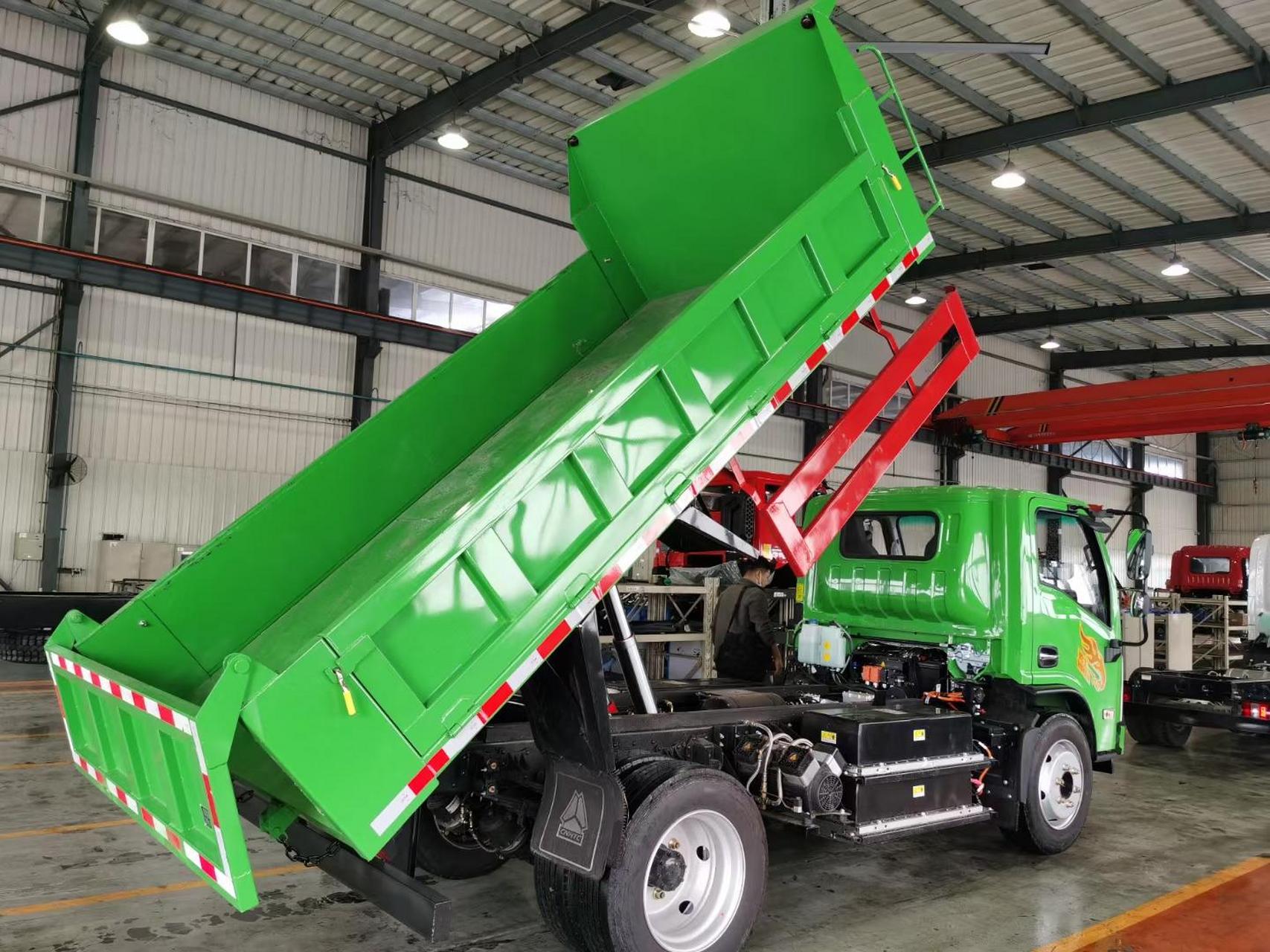 重汽豪曼12t纯电动自卸车,车厢3800-2050-800 可下地下室,无惧限高杆